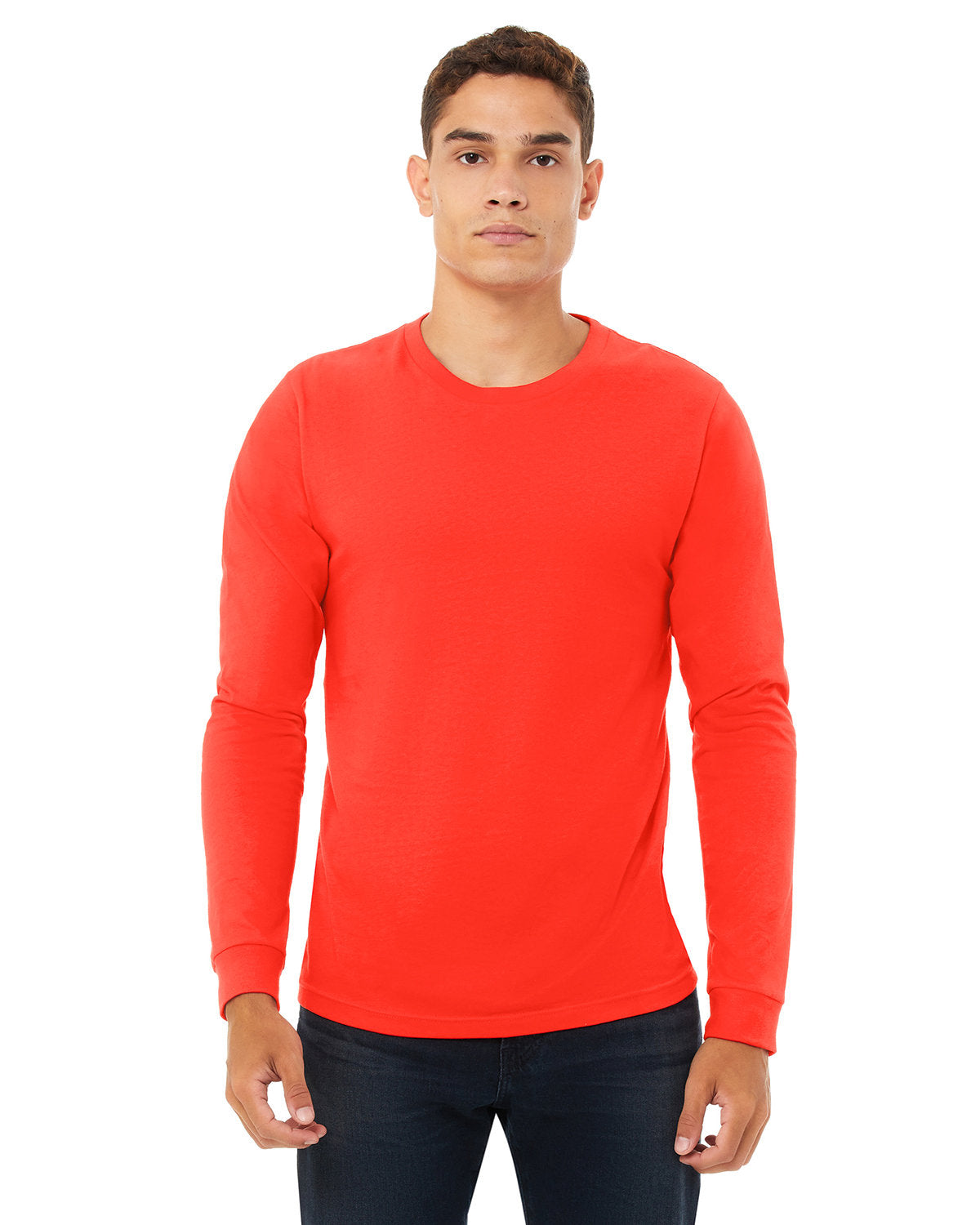 Bella + Canvas 3501 Unisex Jersey Long Sleeve T-Shirt - Soft Cotton Crewneck Tee for Men & Women - Perfect for Casual Wear, Layering & Everyday Comfort