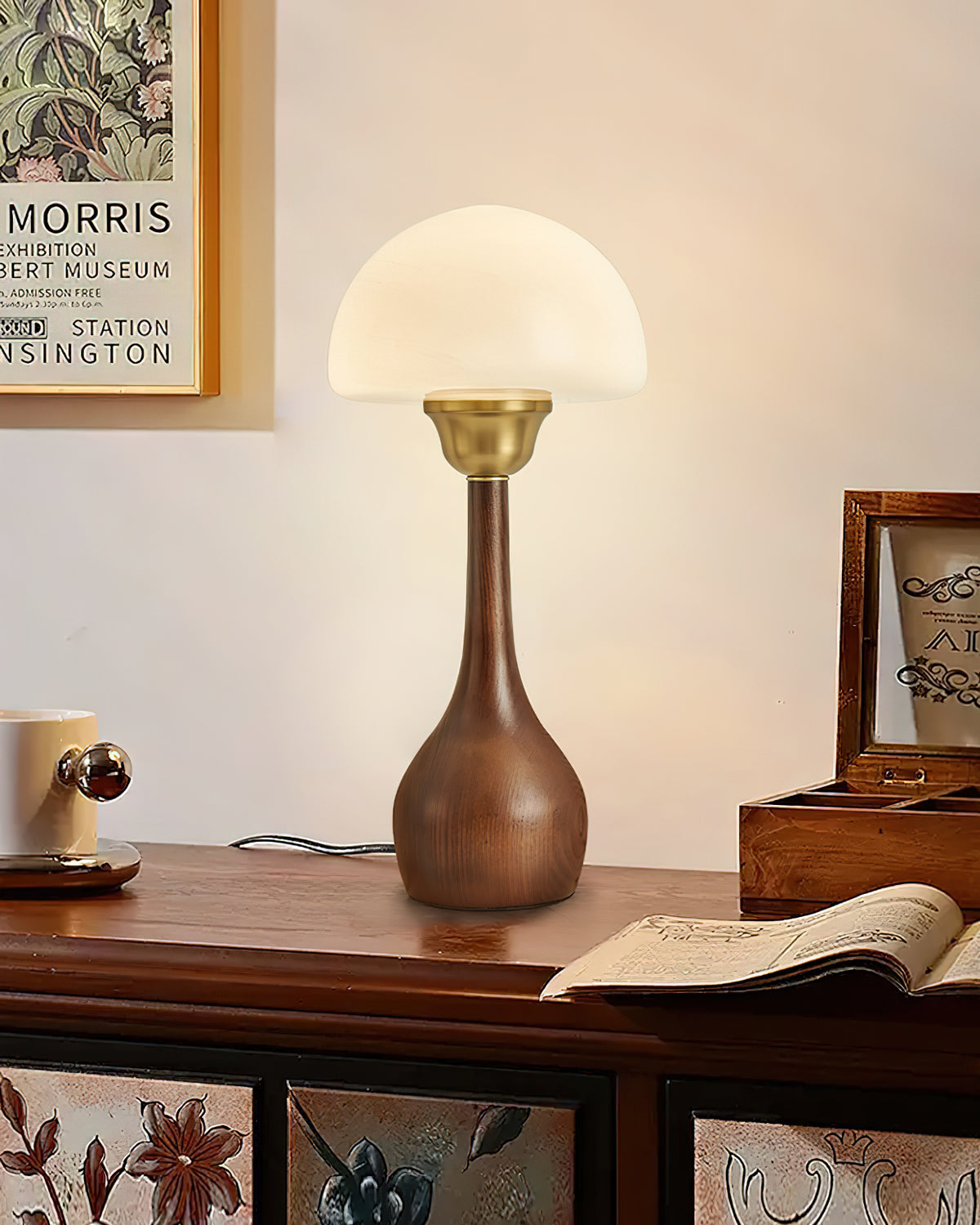 Alice Table Lamp - Modern LED Bedside Lamp with Touch Control & USB Port - Perfect for Bedroom, Living Room, and Office Lighting