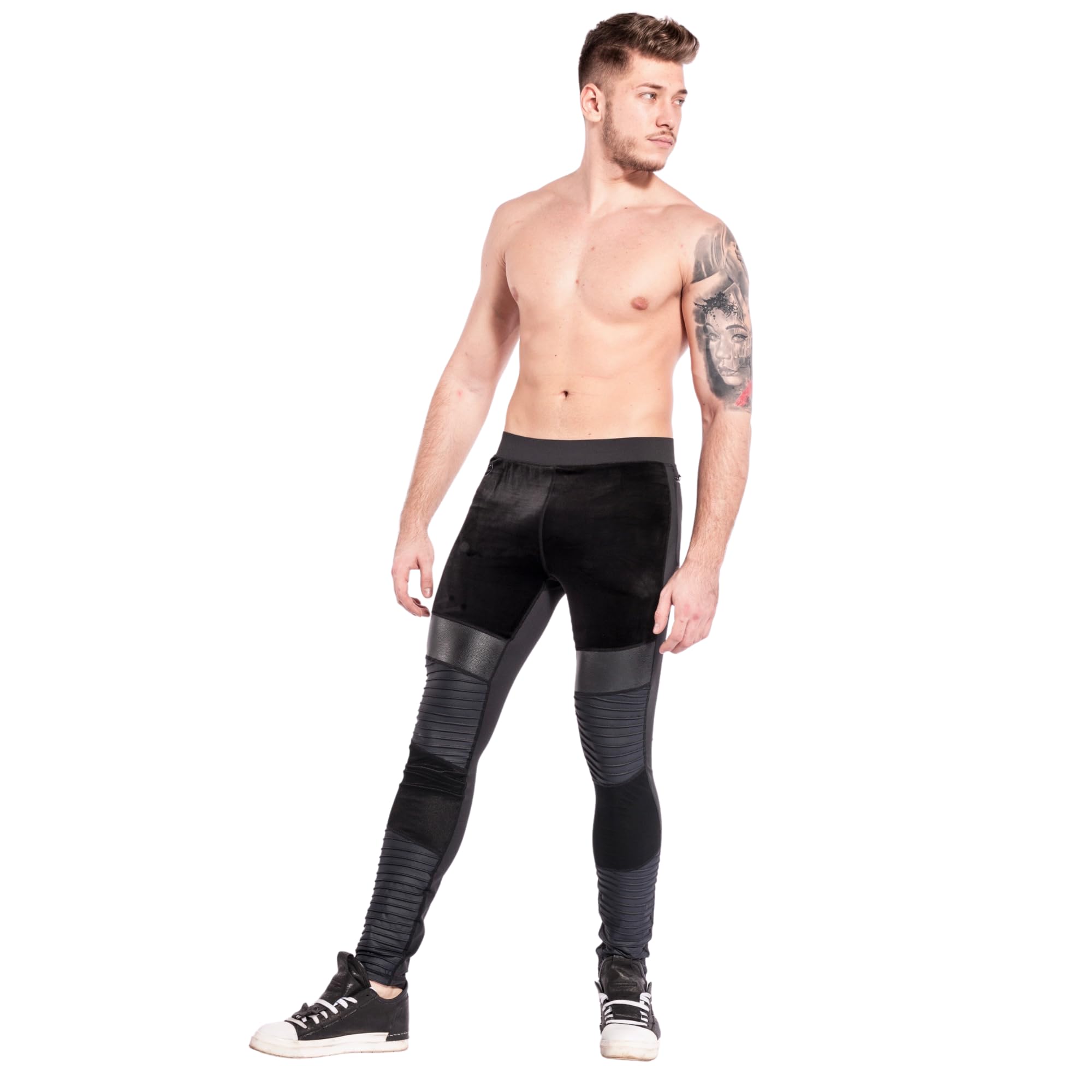 Kapow Meggings Supreme Range - Premium Men's Compression Leggings for Yoga, Gym & Running | Moisture-Wicking Activewear with Pockets | Perfect for Workouts, Sports & Casual Wear