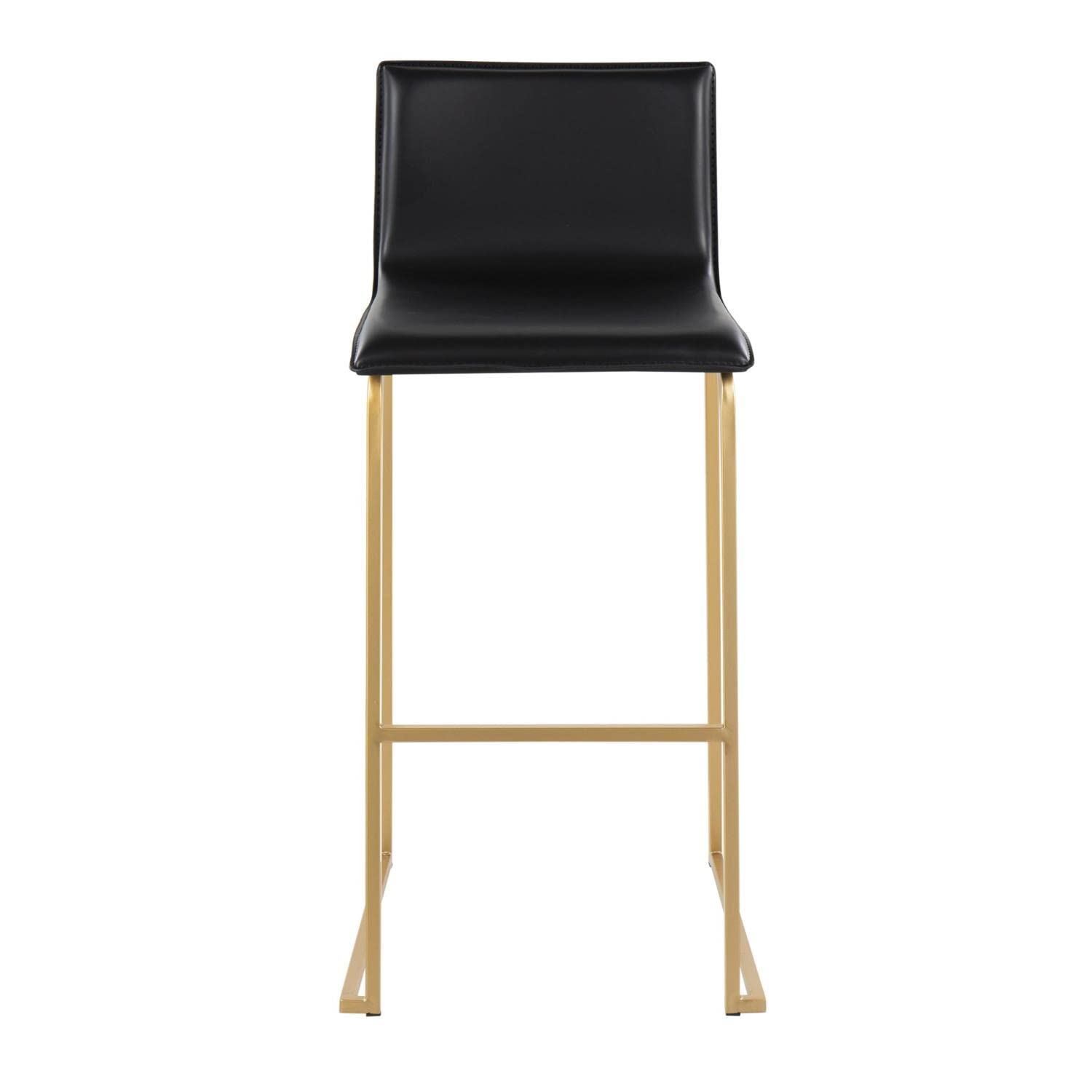 LumiSource Mara Bar Stool Set of 2 - Modern Kitchen Counter Stools with Back Support, Adjustable Height Bar Chairs for Home, Restaurant & Cafe Use