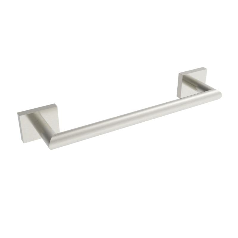 ICO Bath V6213 Volkano Crater 13-Inch Brushed Nickel Towel Bar - Modern Bathroom Accessory for Spa, Hotel & Home Decor