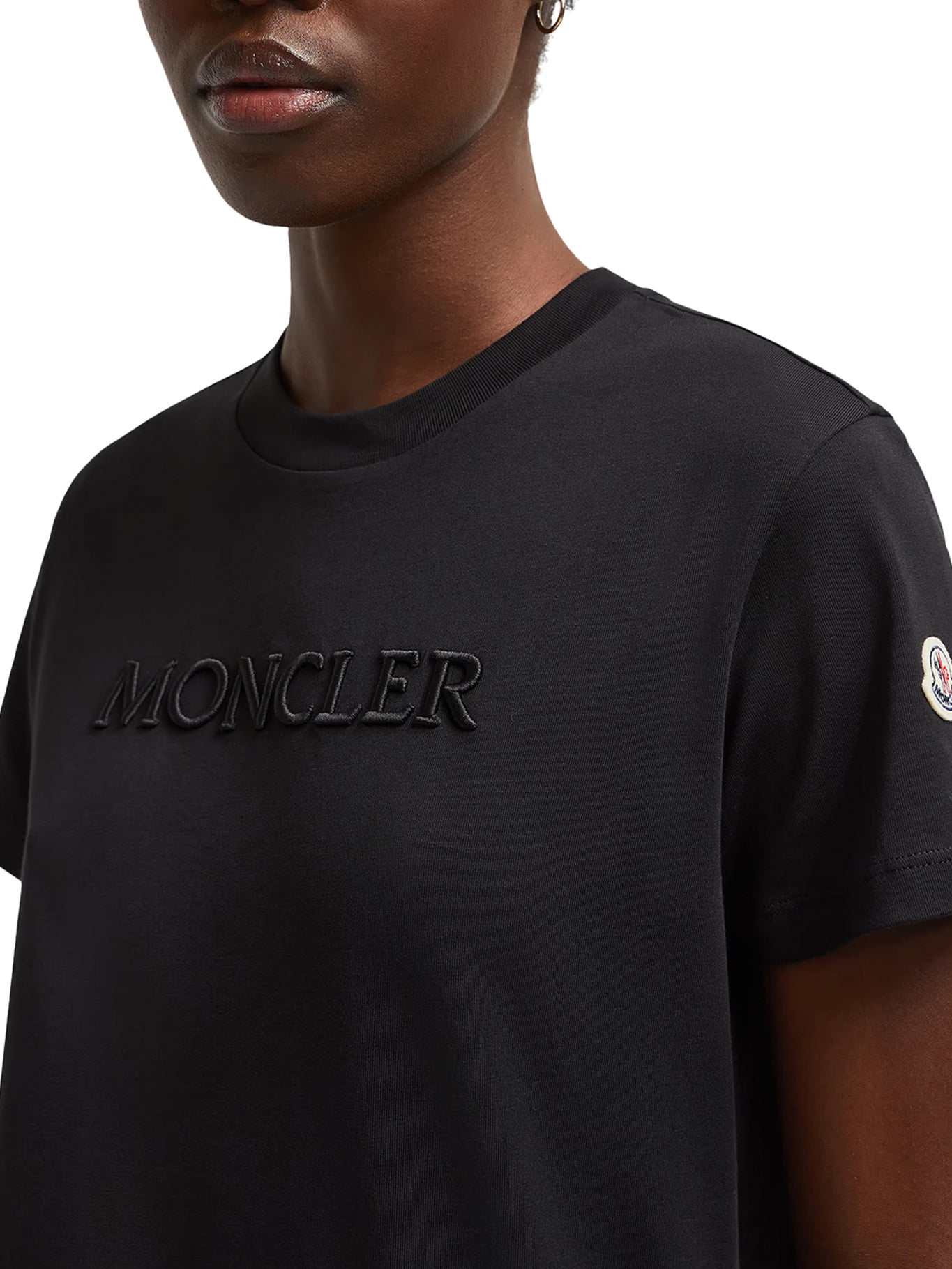 Embroidered Tonal Logo Cotton T-Shirt for Men & Women - Comfortable Casual Wear for Everyday Outfits & Street Style