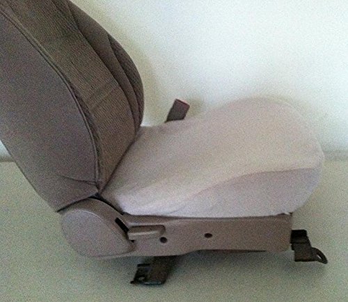 Premium Fleece Bucket Seat Cover Protector for Ford Sedan & SUV Models (2010-2022) - Water Resistant, Non-Slip Liner, Handmade in USA - Perfect for Road Trips, Daily Commutes & Car Protection - Light Tan