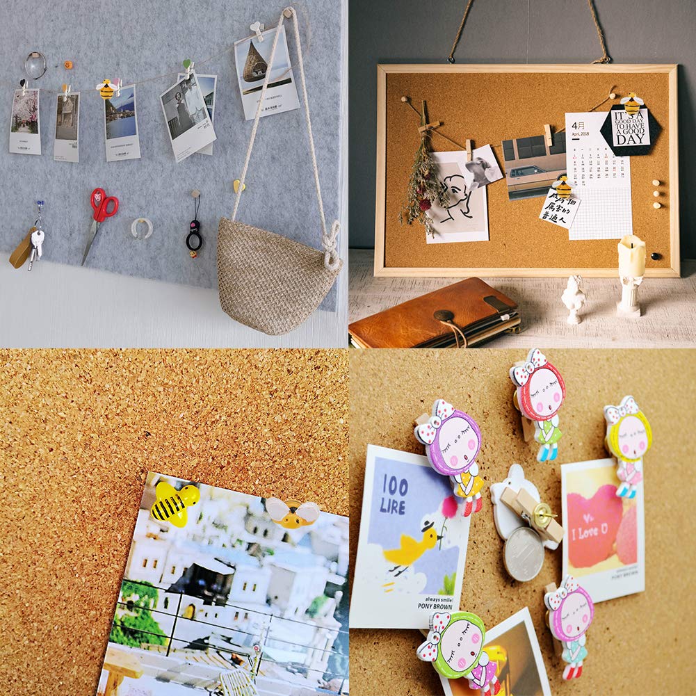 GORGECRAFT 30pcs Bee-Shaped Thumb Tacks - 0.7 Inch Iron Push Pins for Wall Decor, Photos, Maps & Bulletin Boards - Perfect for Home Office, Classroom & DIY Craft Projects