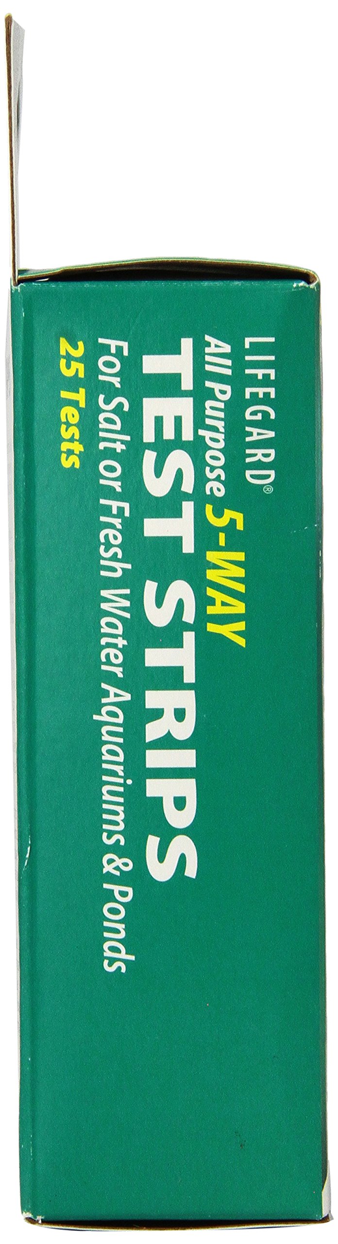Lifegard Aquatics 5-in-1 Aquarium Water Test Strips - Quick & Accurate pH, Nitrate, Nitrite, Chlorine & Hardness Testing for Freshwater & Saltwater Fish Tanks - Essential for Healthy Aquatic Life