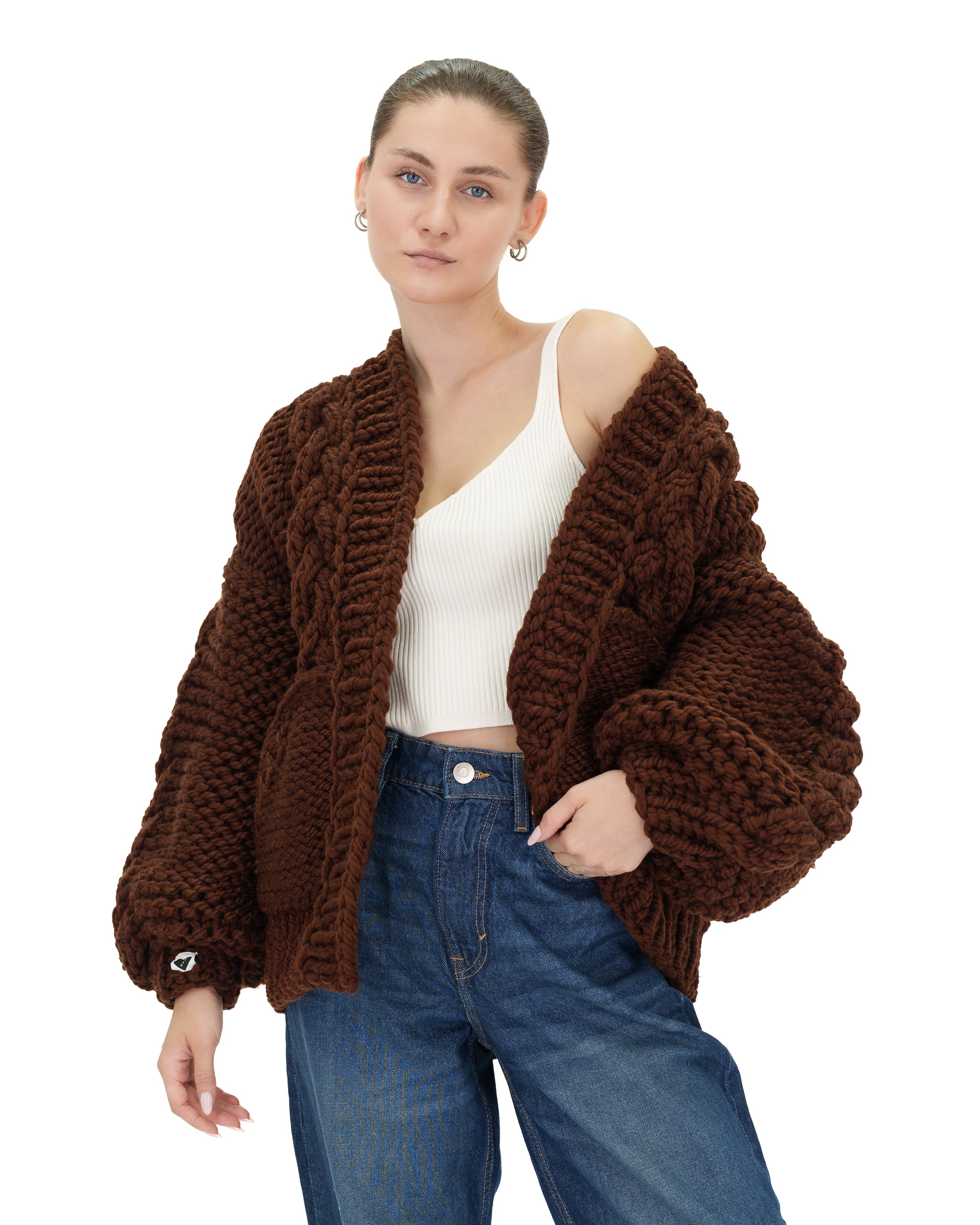 Stylish Braided Pocket Cardigan for Women - Soft Knit Open Front Sweater | Perfect for Fall, Winter & Layering Outfits