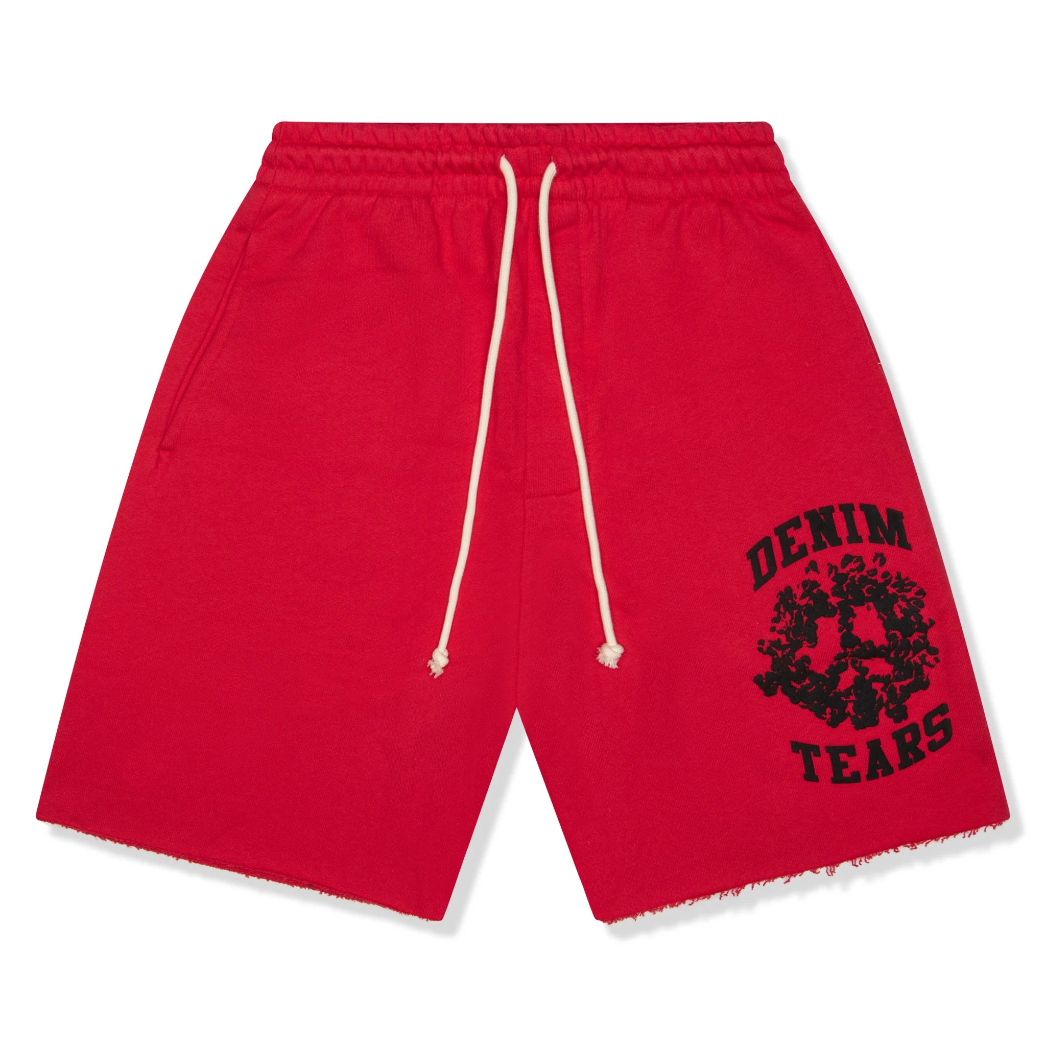 Denim Tears Denim University Red Sweat Shorts - Men's Casual Athletic Shorts for Gym, Running & Summer Outfits