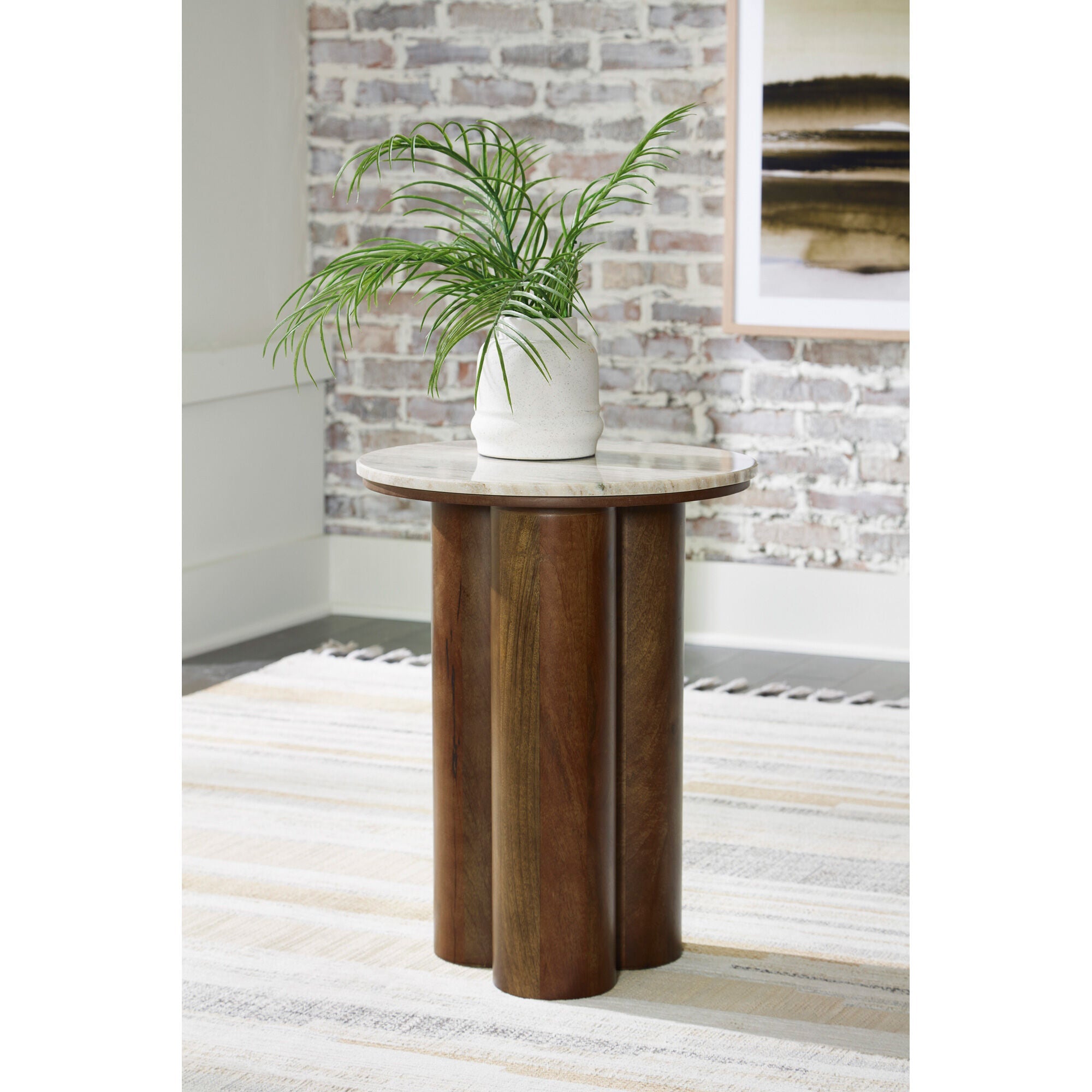 Henfield Accent Table - Modern Side Table with Storage Shelf for Living Room, Bedroom & Office - Perfect for Small Spaces & Home Decor