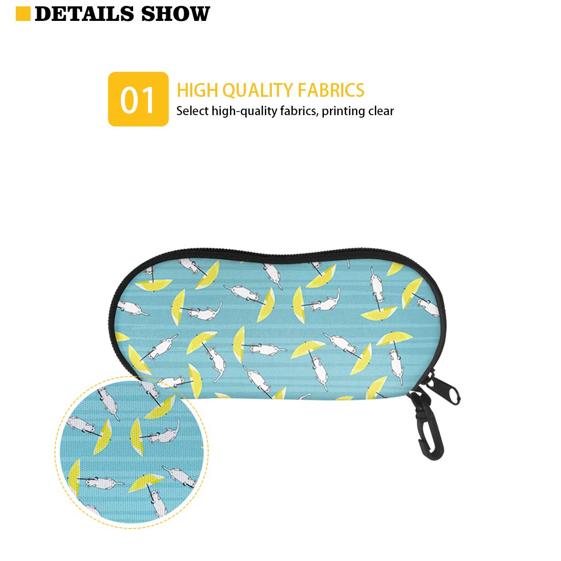 GLENLCWE Fluorescent Dragonfly Eyeglass Case - Stylish Protective Holder for Glasses & Sunglasses - Unisex Reading Glasses Storage - Perfect Thanksgiving Gift for Travel, Work & Daily Use