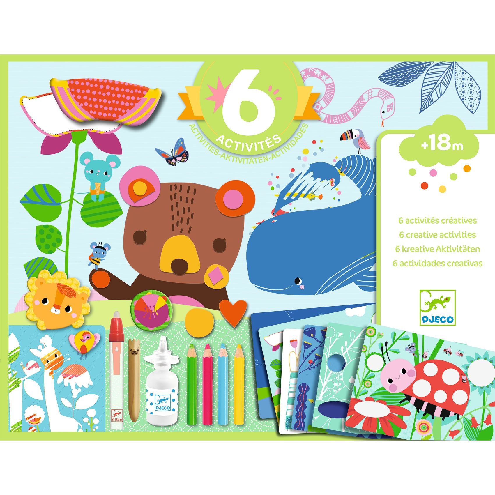 DJECO Multi-Activity Kit - The Mouse and His Friends | Early Learning Toys for Toddlers 18+ Months | Creative Play, Fine Motor Skills Development, Gift for Boys & Girls | Perfect for Playtime, Preschool & Birthday Gifts