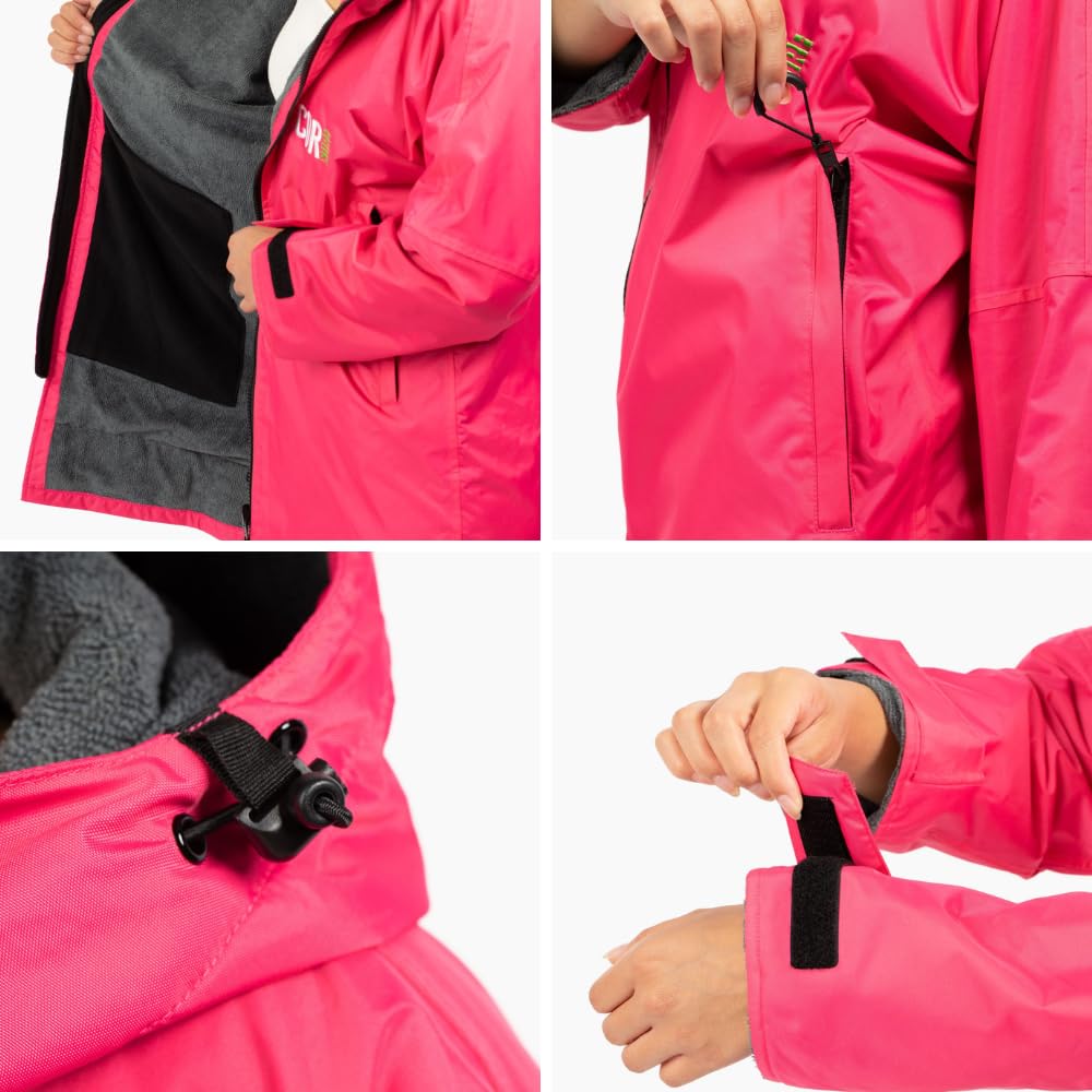 COR Surf Swim Parka for Men, Women & Kids - Heavy-Duty Waterproof Swimming Jacket for Youth & Adults | Beach, Pool & Surfing Protection in All Weather Conditions