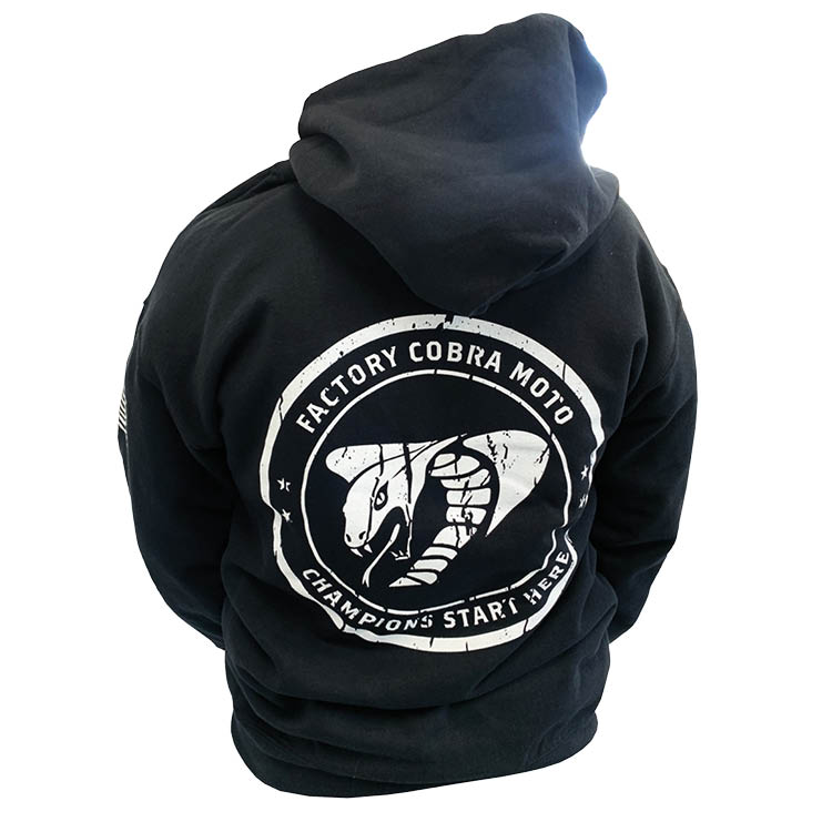 Cobra Moto Distressed Hoodie - Vintage Style Men's & Women's Pullover Sweatshirt for Casual Wear, Street Fashion & Motorcycle Riding