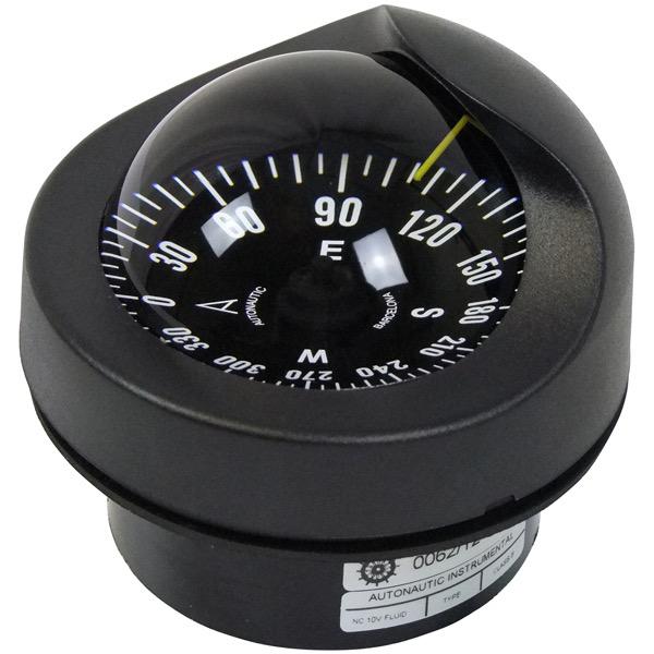 Autonautic 100mm Compass C15 - Horizontal Flush Mount Black/Black - Perfect for Marine Navigation, RV Camping & Outdoor Adventures