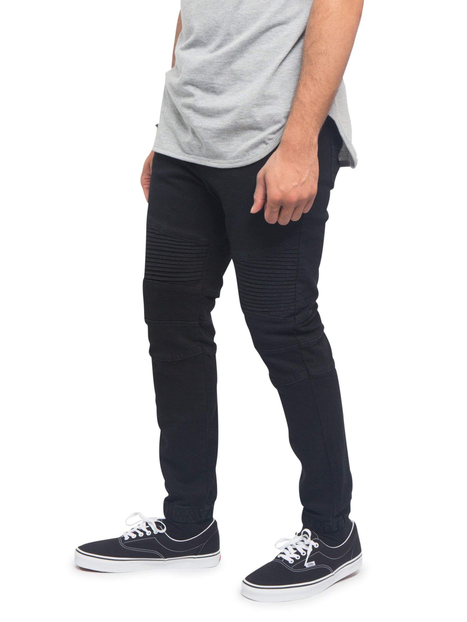 Men's Drop Crotch Joggers - Stretch Denim Jean Pants for Casual Wear & Street Style | Comfortable Lounge Pants for Men | Perfect for Gym, Running, and Everyday Outfits