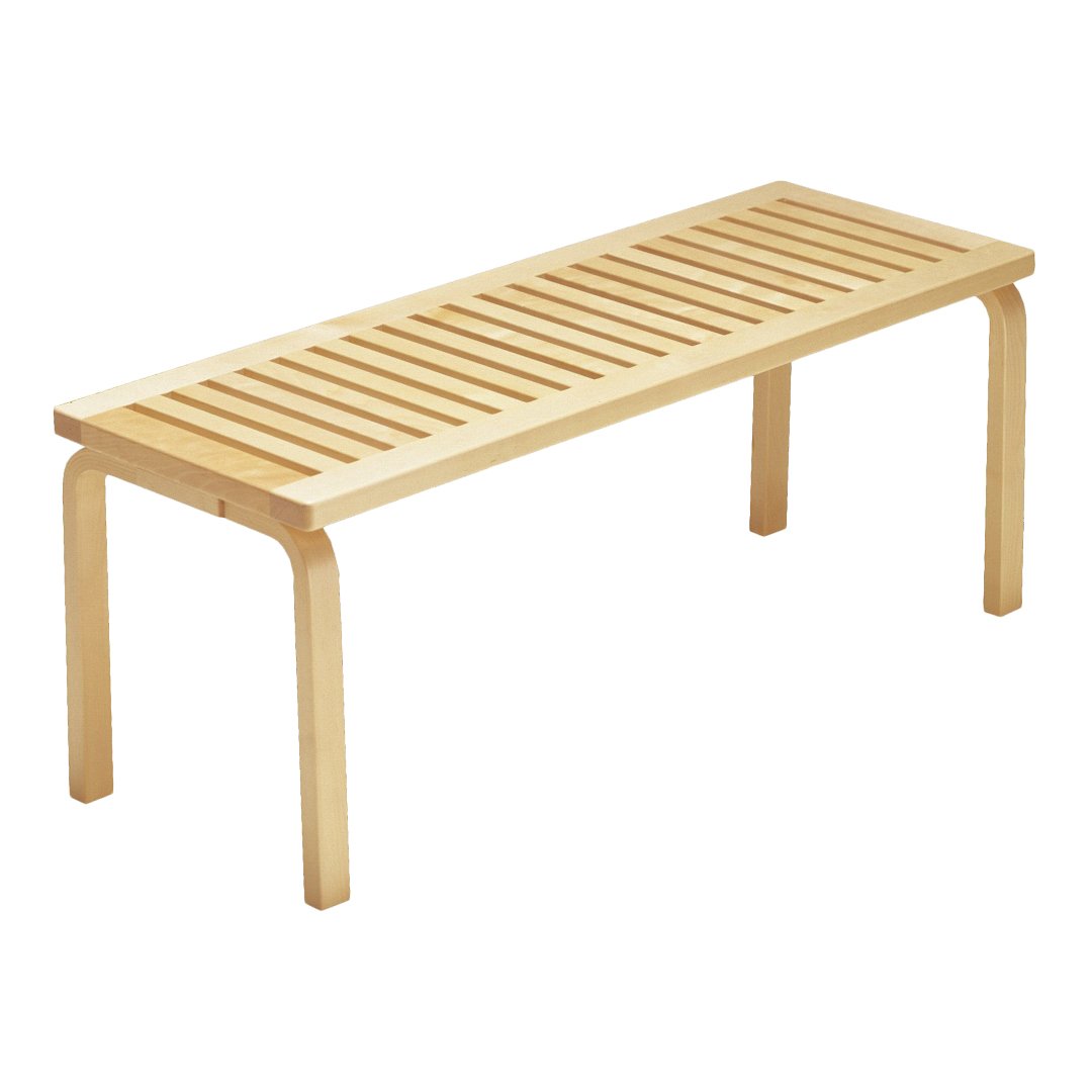 Artek 153A Wooden Bench - Scandinavian Modern Design for Living Room, Bedroom & Outdoor Use