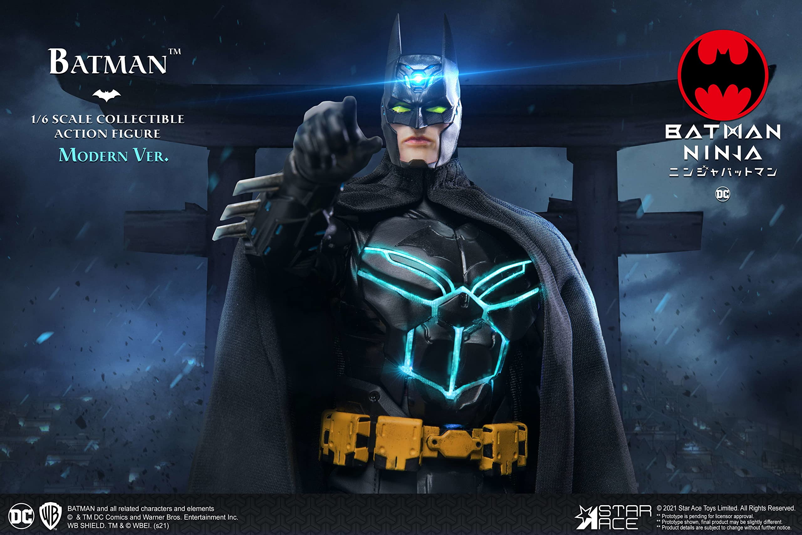 Star Ace Toys Batman Ninja: Modern Batman 1:6 Scale Collectible Action Figure with Accessories - Perfect for Display, Photography & DC Comics Fans Collection
