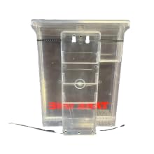 12 Pack Clear Snap Shut Brochure Holders - Durable Plastic Flyer Display Box for Retail Stores, Restaurants & Events (White, Outdoor Use) - Bulk Wholesale Savings for Business & Office Organization