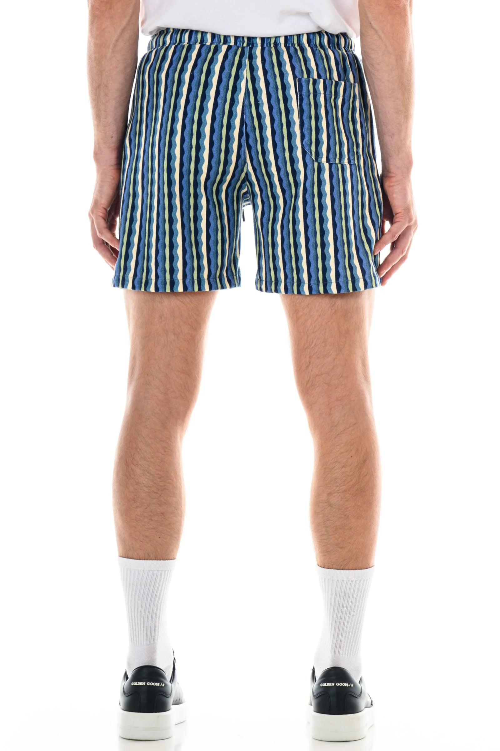OP Palm Volley 6 Men's Athletic Shorts - Lightweight Quick-Dry Blue Sports Shorts for Running, Gym Workouts & Beach Volleyball