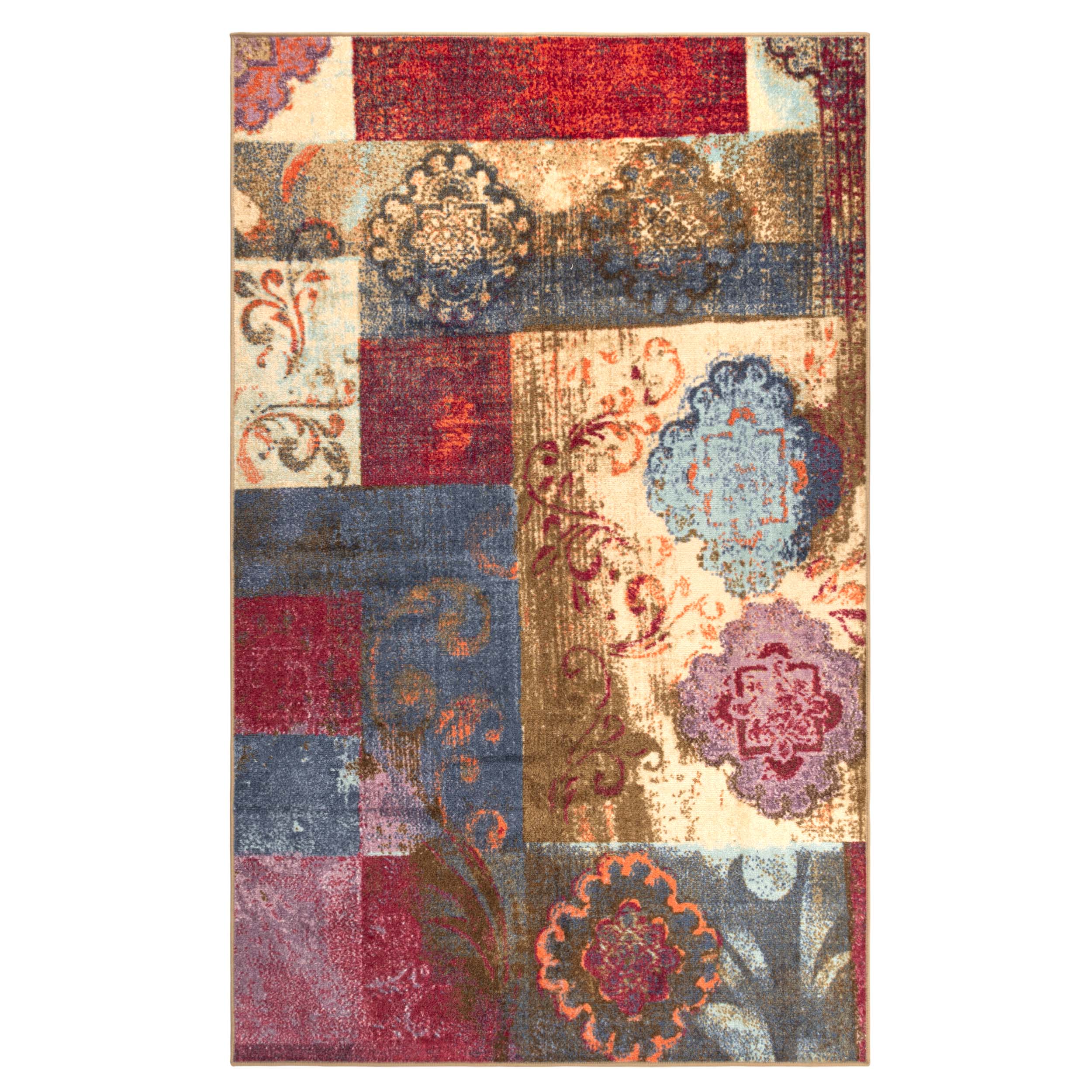 Stylish Medallion Patchwork Large Area Rug – Non-Slip Indoor Carpet, Door Mat & Runner for Living Room, Bedroom, Entryway | Boho Home Decor
