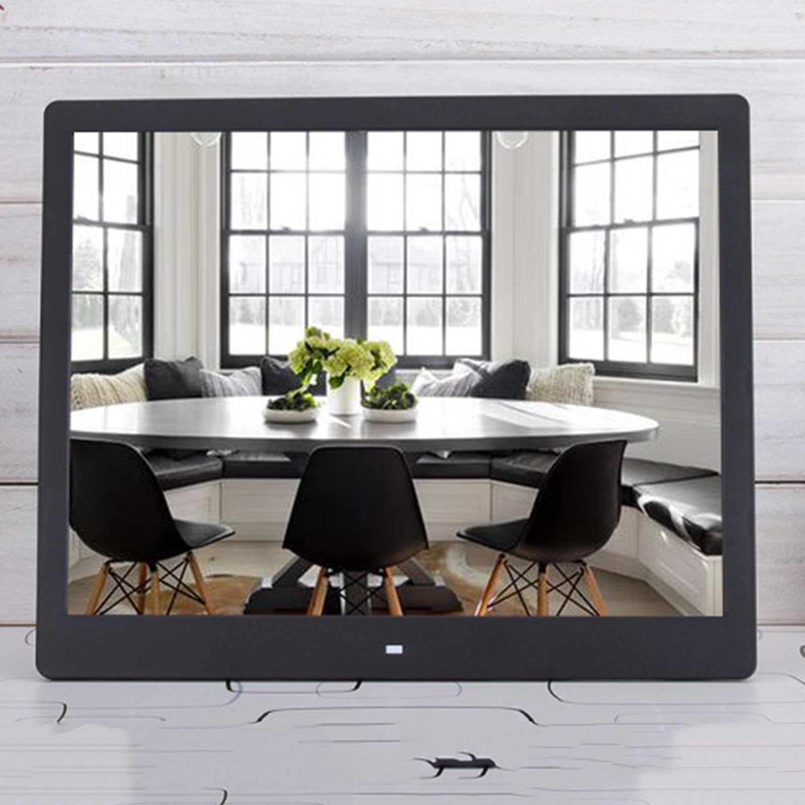 16-inch Ultra-thin HD Digital Photo Frame - JTPMYFT Electronic Picture Display with Wall Mount | Perfect for Home Decor, Office Display & Digital Advertising (Black)