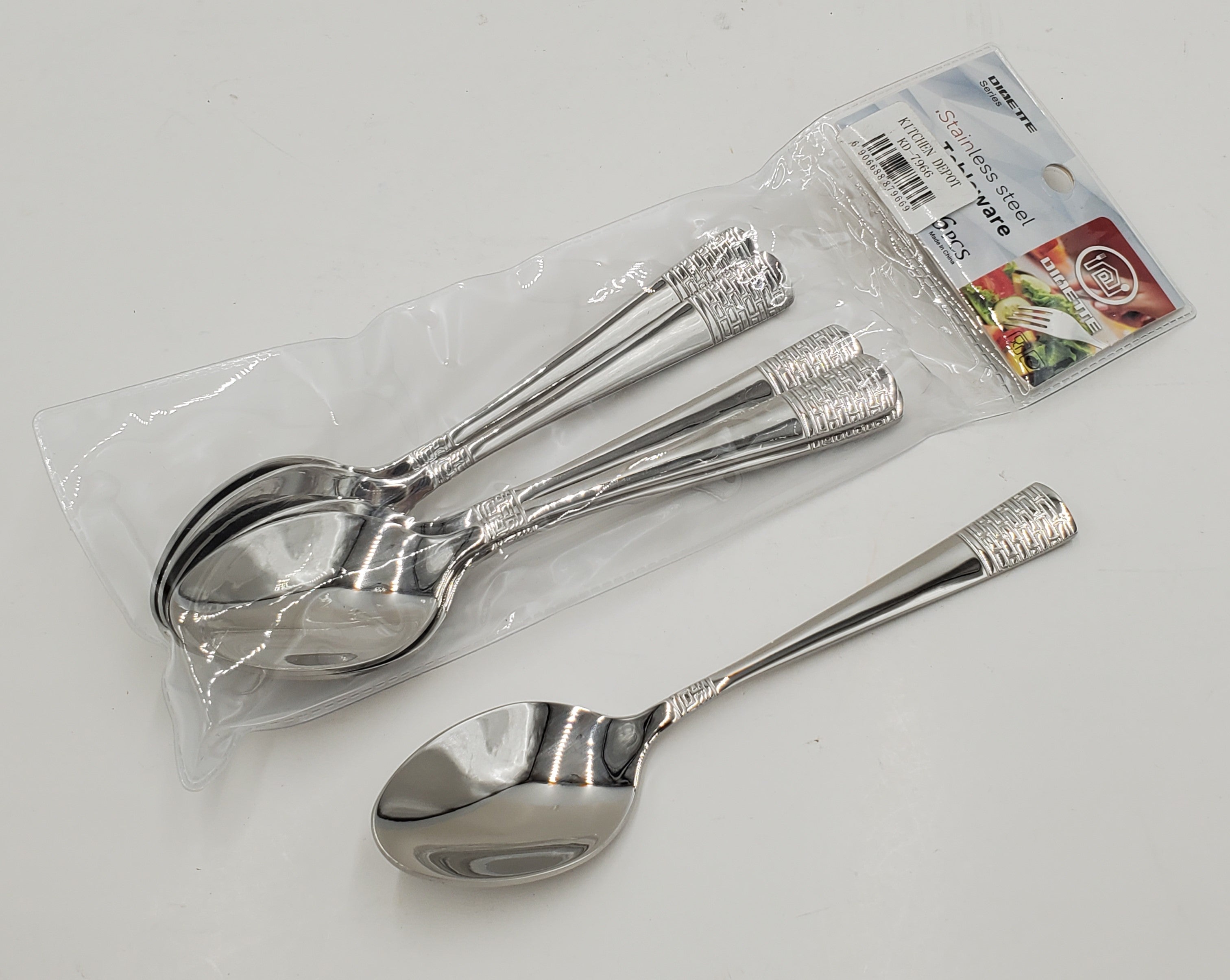 6-Piece Elegant Silver Dessert Spoon Set - Perfect for Fine Dining, Tea Parties, and Special Occasions