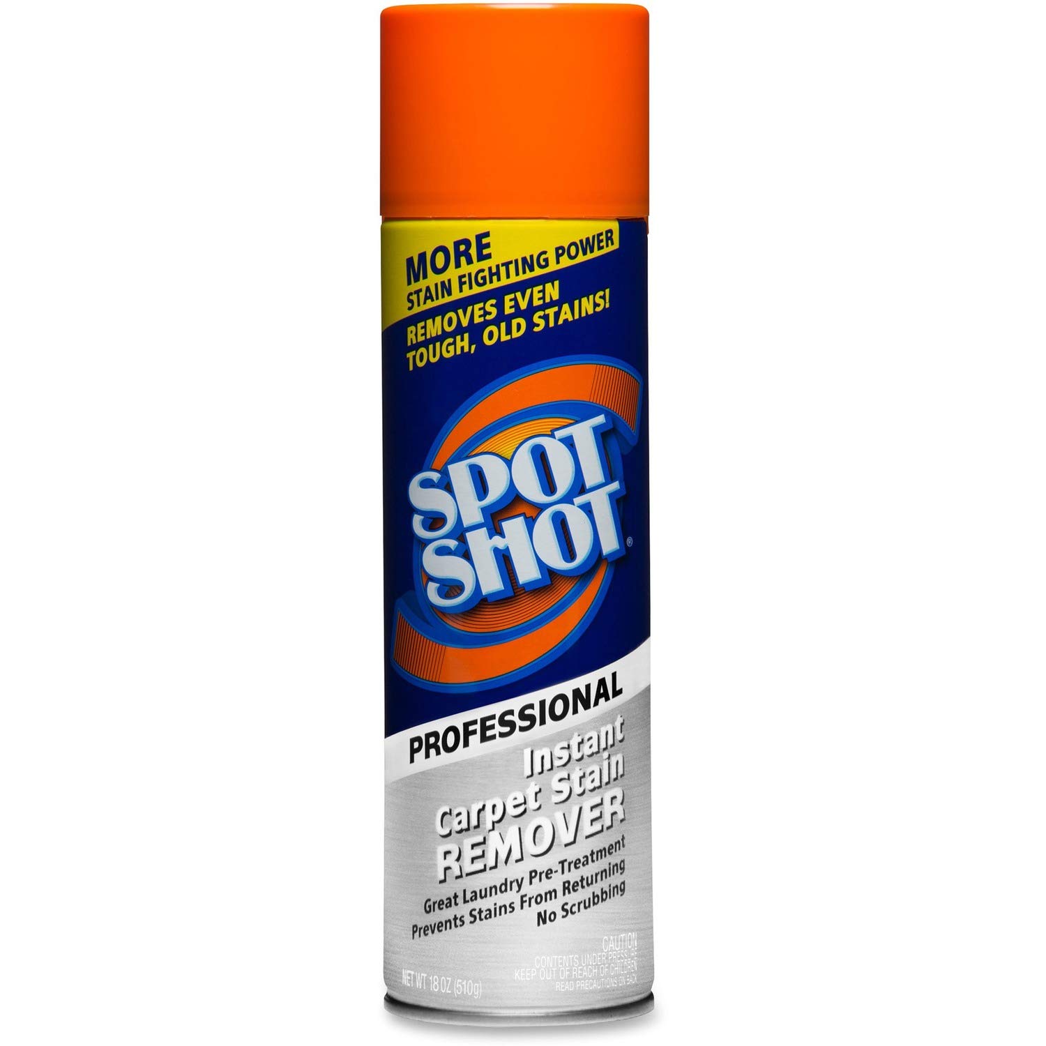 Spot Shot Professional Instant Carpet Stain Remover - 18oz Spray Can (Pack of 12) | Fast-Acting Formula for Pet Stains, Food Spills & Tough Carpet Stains | Home, Office & Car Use