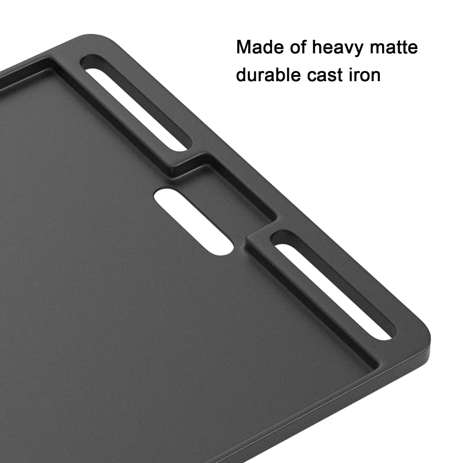 BAC460 Cast Iron Griddle Replacement for TFT18KLD Traeger Scout & Ranger - Heavy Duty Griddle Insert Parts for Traeger Portable Pellet Grill - Perfect for Outdoor Camping, BBQ & Backyard Cooking