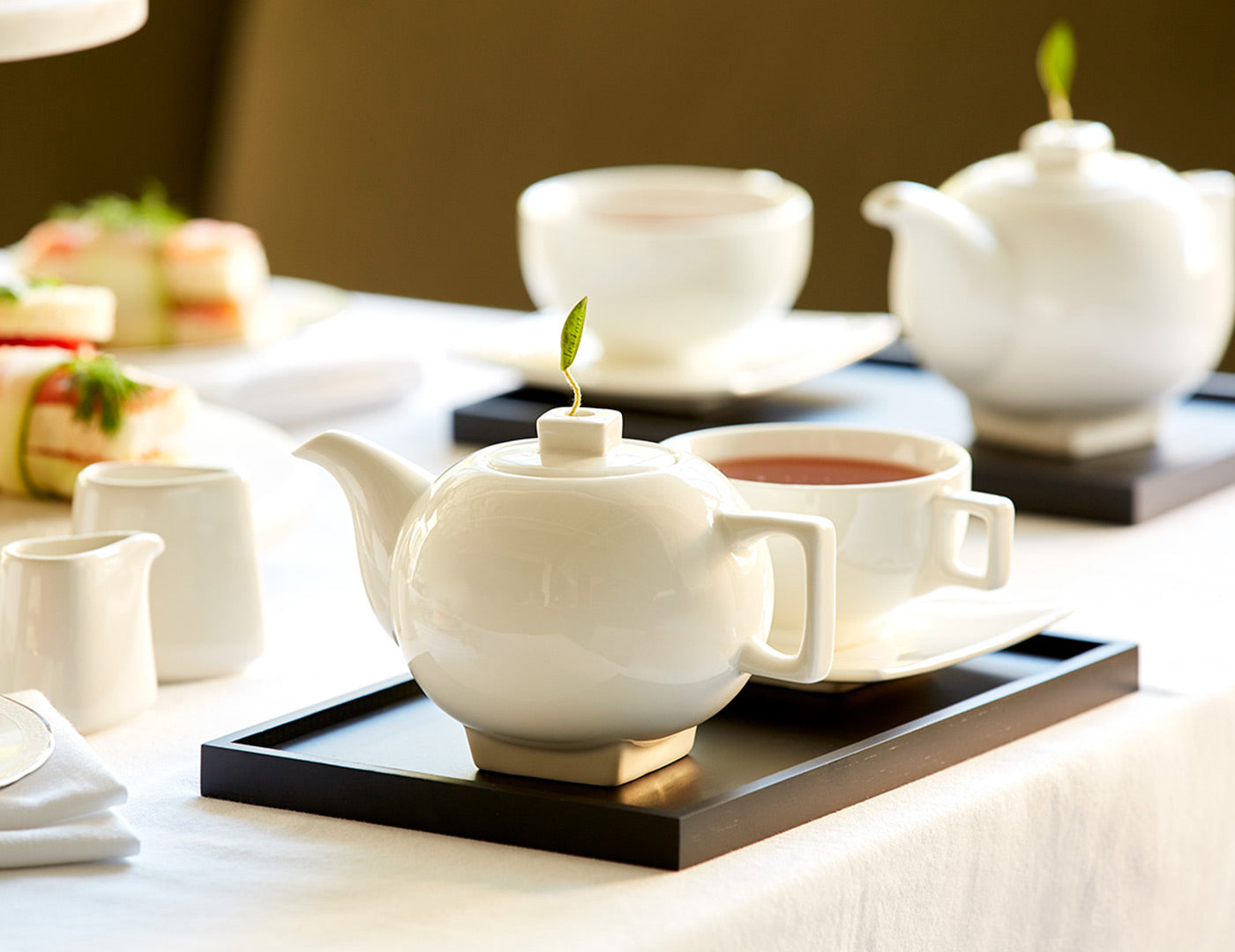 Solstice Teapots Set of 6 - Elegant Ceramic Teapot Collection for Tea Lovers - Perfect for Afternoon Tea, Gifts & Home Decor