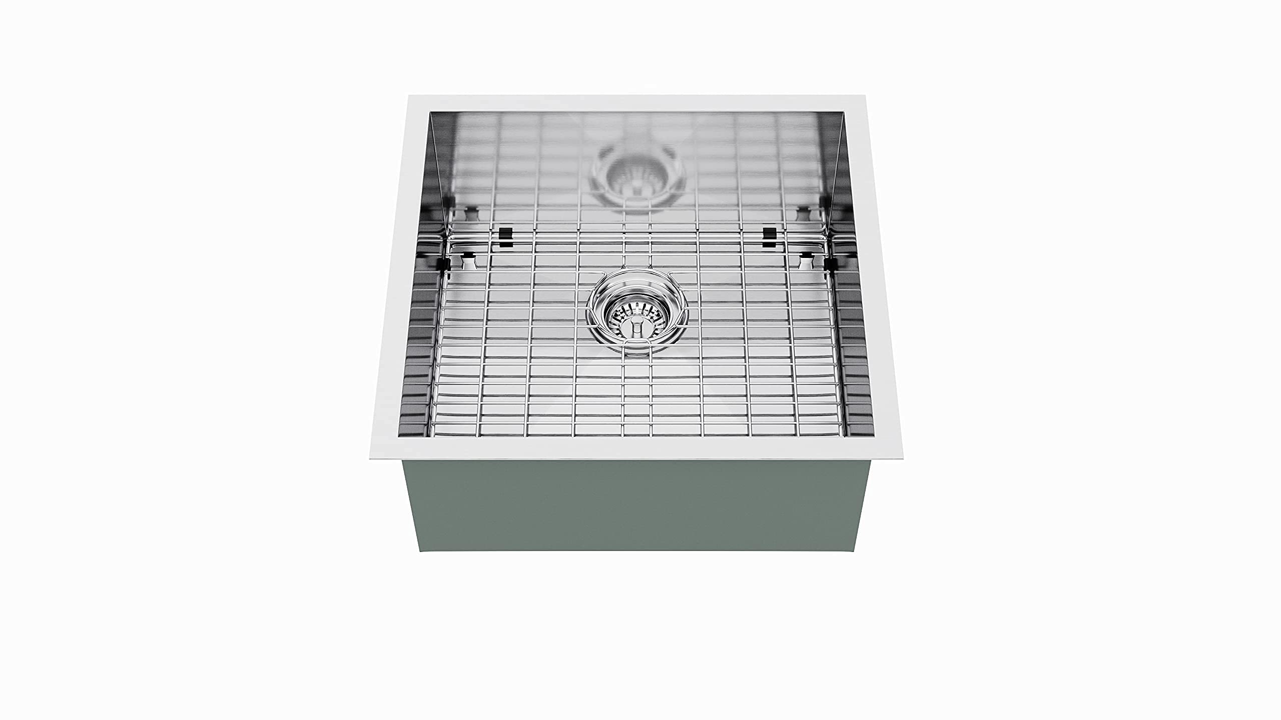 Blue Ocean 21-Inch Undermount Kitchen Sink - 16 Gauge Stainless Steel Single Bowl (21