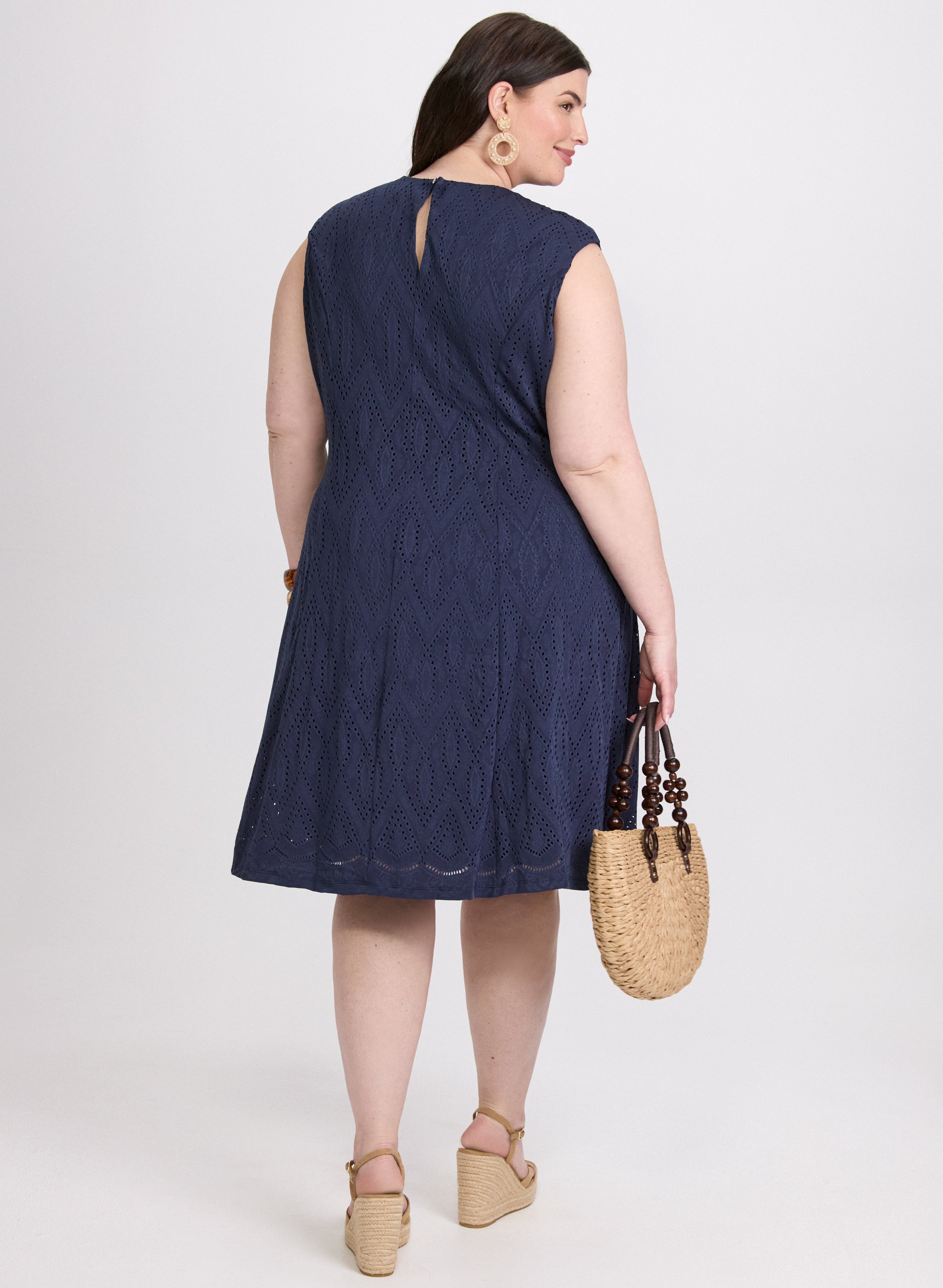 Eyelet Embroidered Summer Dress for Women - Floral Lace Boho Maxi Dress - Perfect for Beach Vacations, Weddings & Outdoor Parties