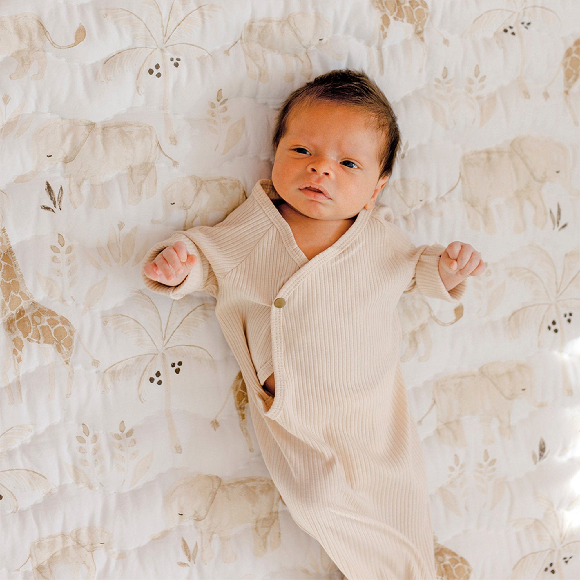 Premium Crane Baby Kendi Quilted Playmat - Soft & Safe Non-Slip Crawling Mat for Infants & Toddlers - Perfect for Nursery, Playtime & Learning Activities