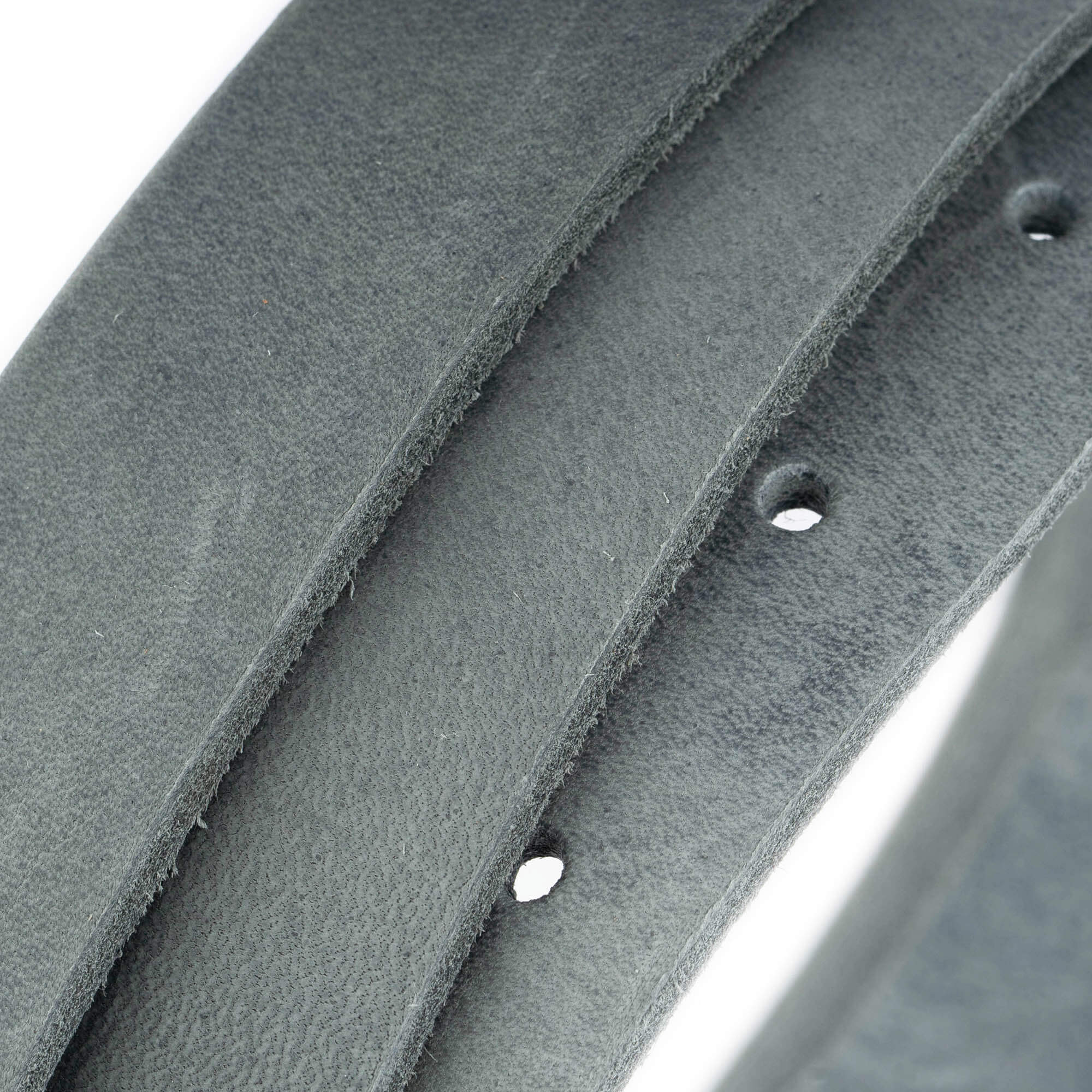 2.5cm Gray Soft Leather Belt Replacement Strap for Montblanc Buckles - Premium Dress Belt for Business & Formal Occasions