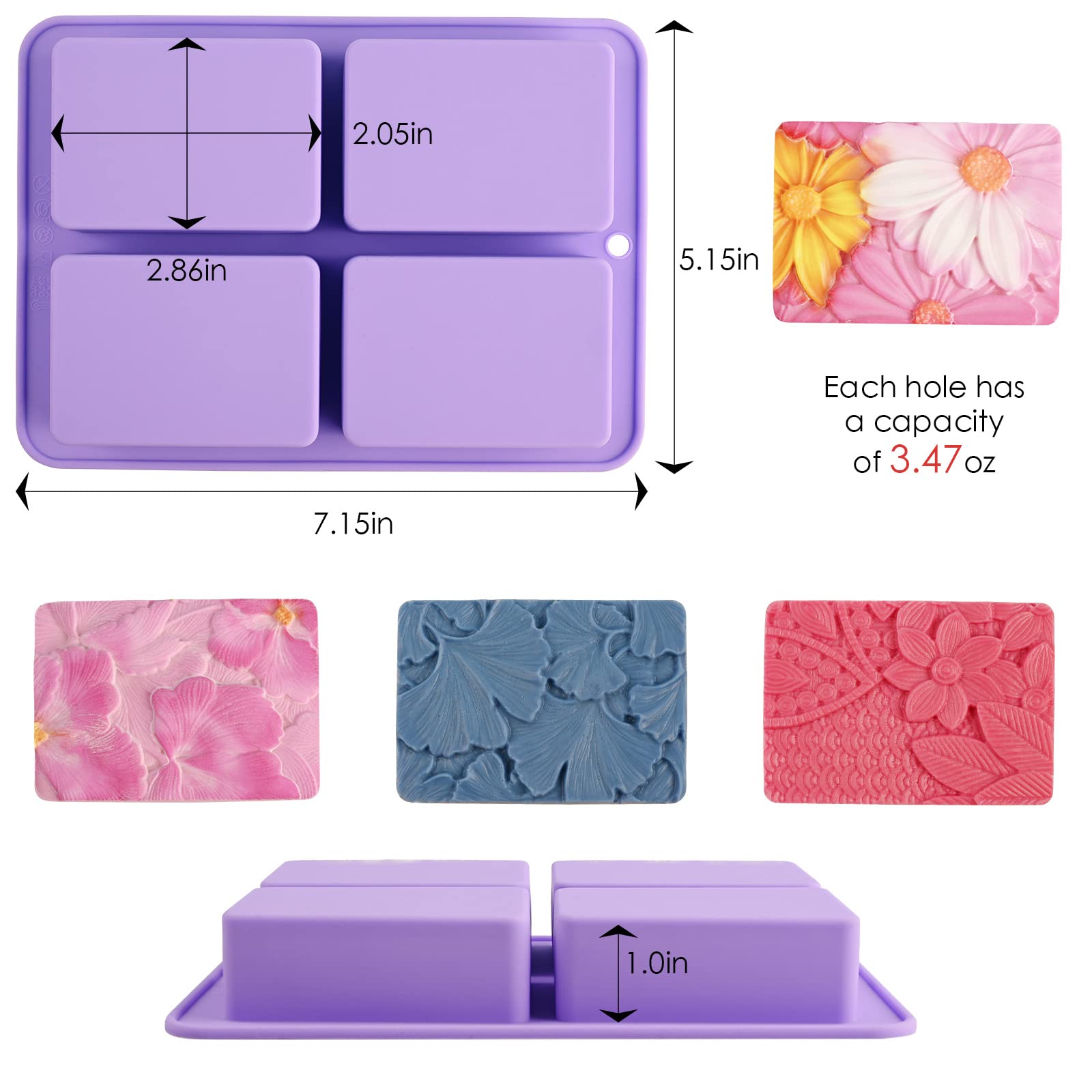 3D Flower Silicone Molds for Soap, Chocolate & DIY Crafts - Home Decor & Gifts