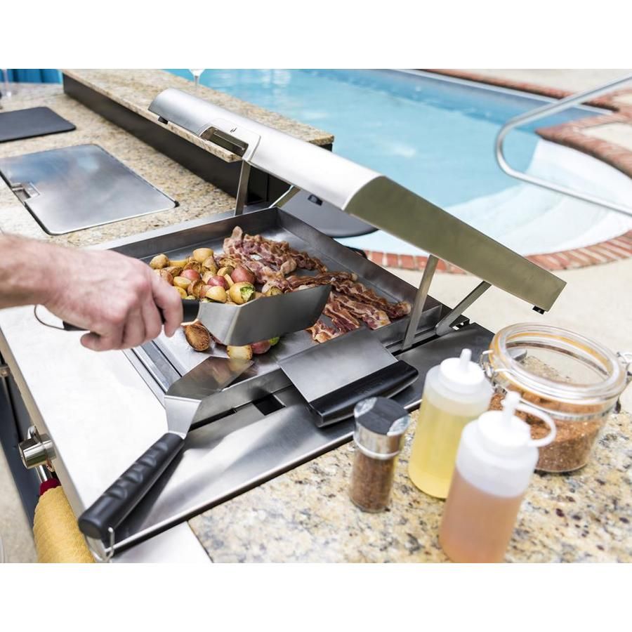 Premium MEDALLION SERIES™ Modular Outdoor Kitchen Griddle - Heavy Duty Stainless Steel Gas Grill Top for Patio, Backyard & Camping Cooking