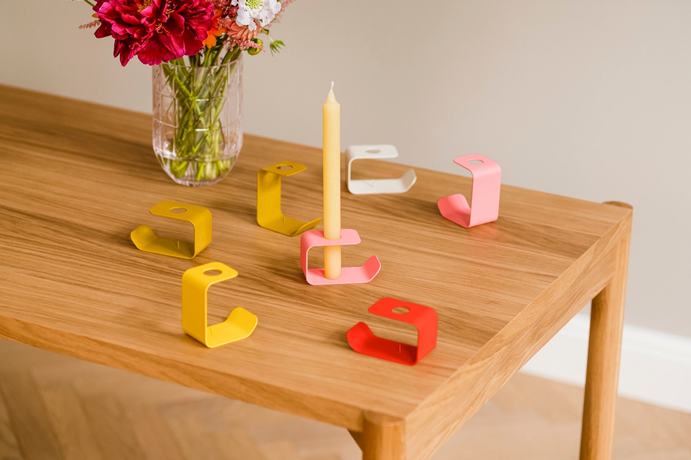 Elegant Flec Candle Holder - Modern Home Decor for Romantic Dinners, Weddings & Relaxing Baths