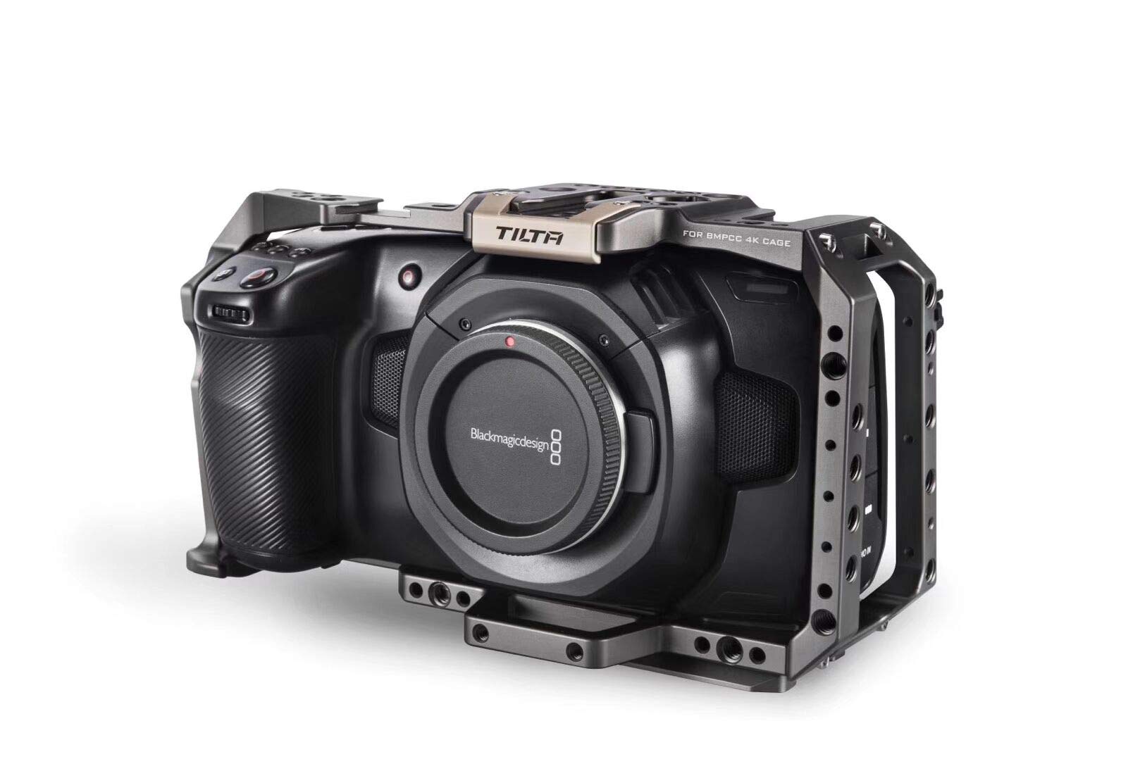 Tilta Full Camera Cage with Quick Release Top Handle for Blackmagic Pocket Cinema Camera 4K (BMPCC 4K) - Perfect for Filmmaking, Vlogging & Professional Video Production