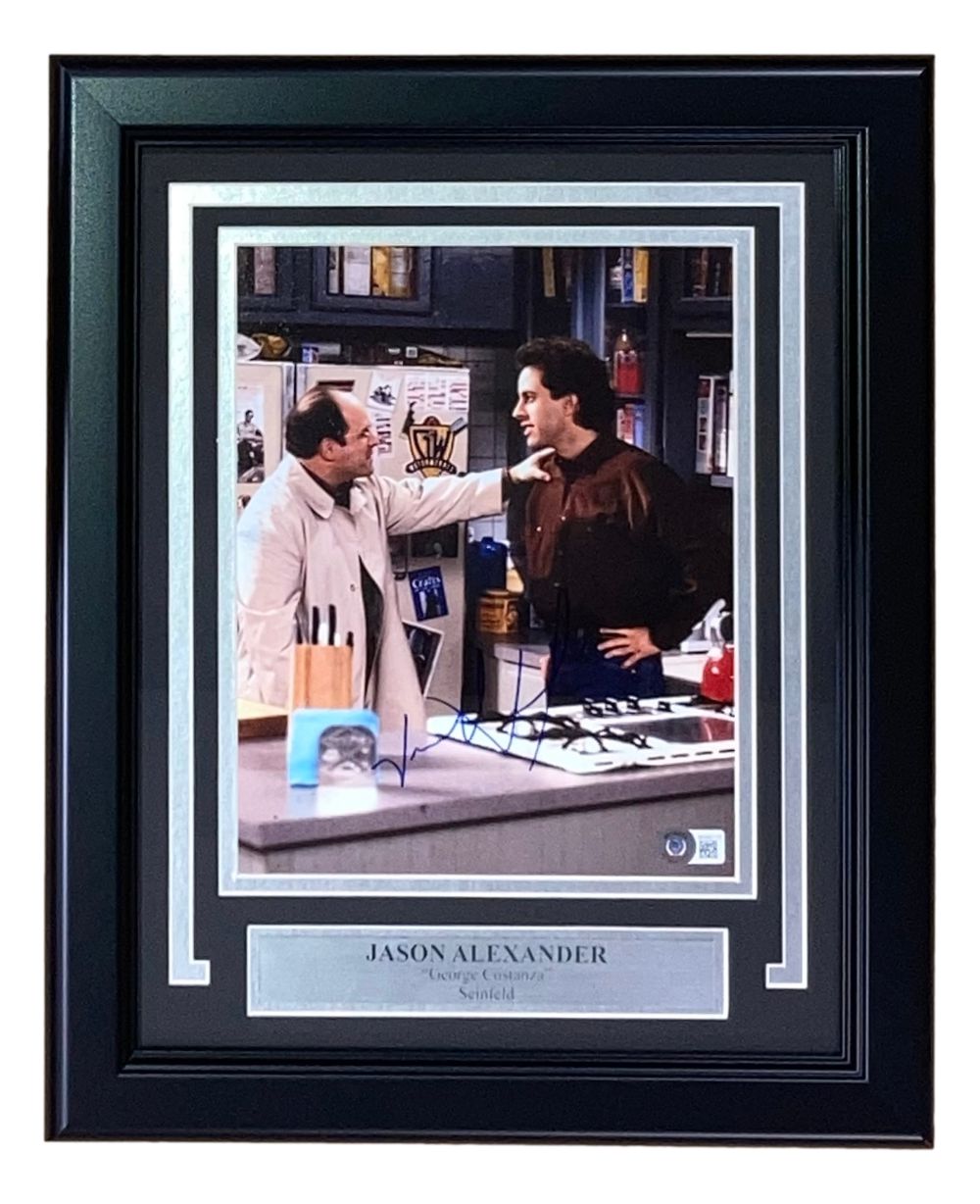 Jason Alexander Autographed Framed 8x10 Photo - Seinfeld Memorabilia (BAS BG60115) - Perfect for TV Show Collectors & Home Theater Decor