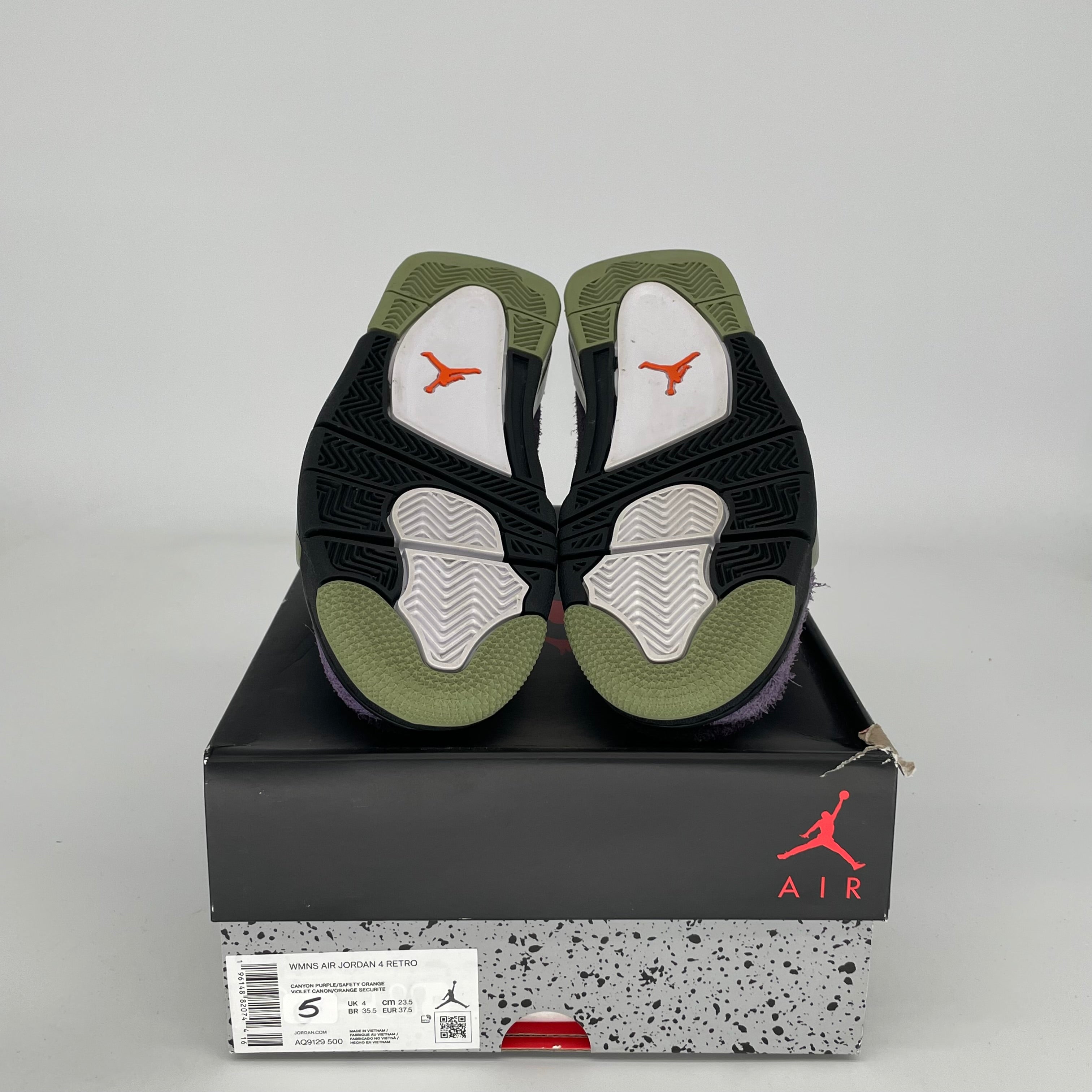 AIR JORDAN 4 CANYON PURPLE Women's Basketball Shoes Size 5/6.5W (AQ9129-500) - Perfect for Streetwear, Sneaker Collection & Casual Fashion