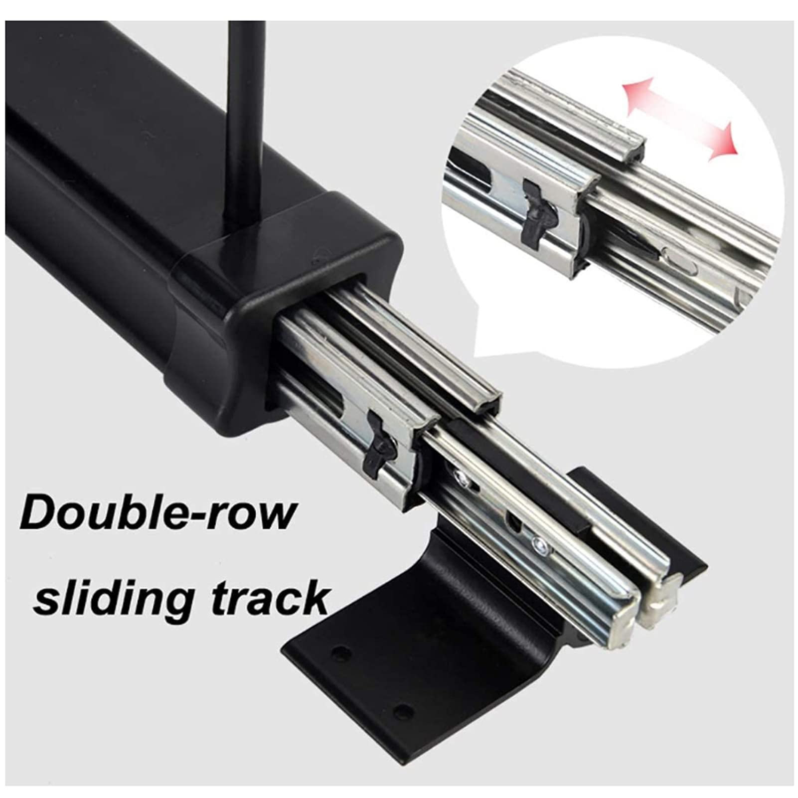 Adjustable Pull-Out Closet Valet Rod - Heavy Duty Retractable Wardrobe Hanger Rack for Cloakrooms & Storage Rooms | Space-Saving Top Mount Clothing Rail | Perfect for Organizing Coats, Suits & Seasonal Wardrobe Storage