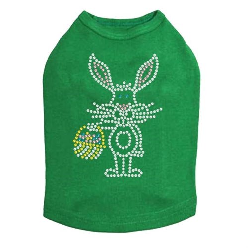 Easter Bunny with Basket Dog Tank Top - Soft Cotton Pet Shirt for Small & Medium Dogs - Cute Easter Outfit for Puppies - Perfect for Easter Photos & Holiday Celebrations