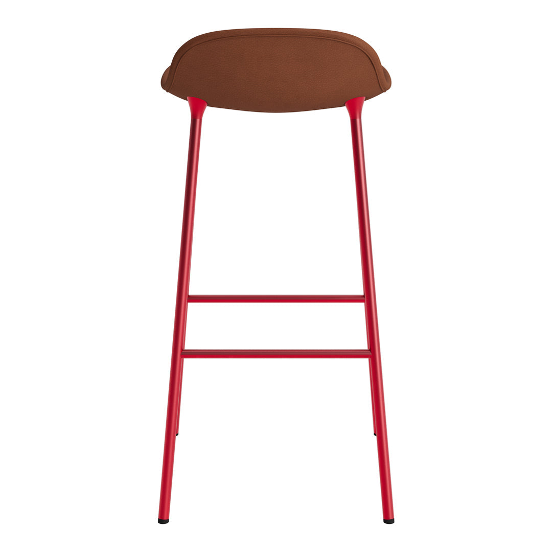 Modern Form Bar Stool with Sturdy Metal Legs & Comfortable Upholstered Seat - Perfect for Kitchen Islands, Home Bars & Commercial Use