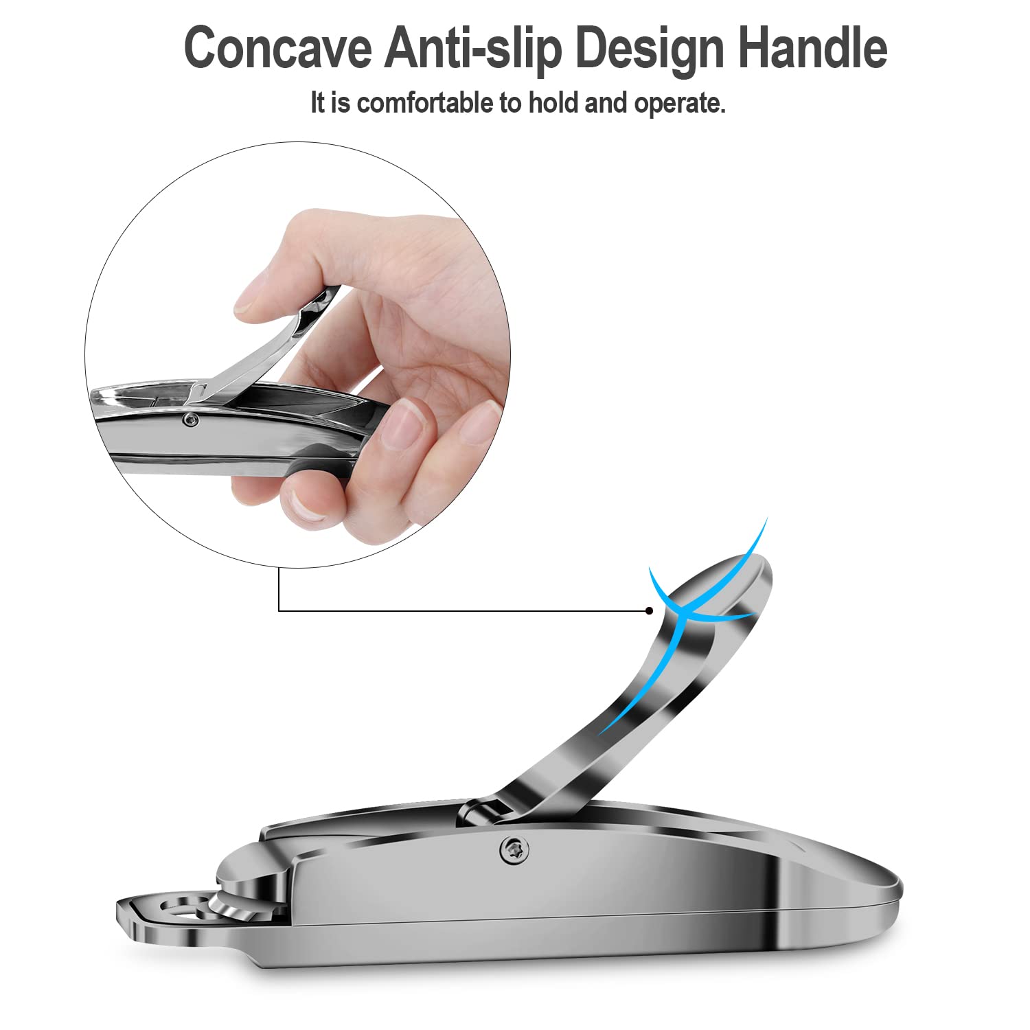 Professional Acrylic Nail Clipper & False Nail Tip Cutter - Portable Nail Trimmer for Artificial Tips, Acrylic Extensions & Manicures - Perfect for Nail Art, Salon & Home Use