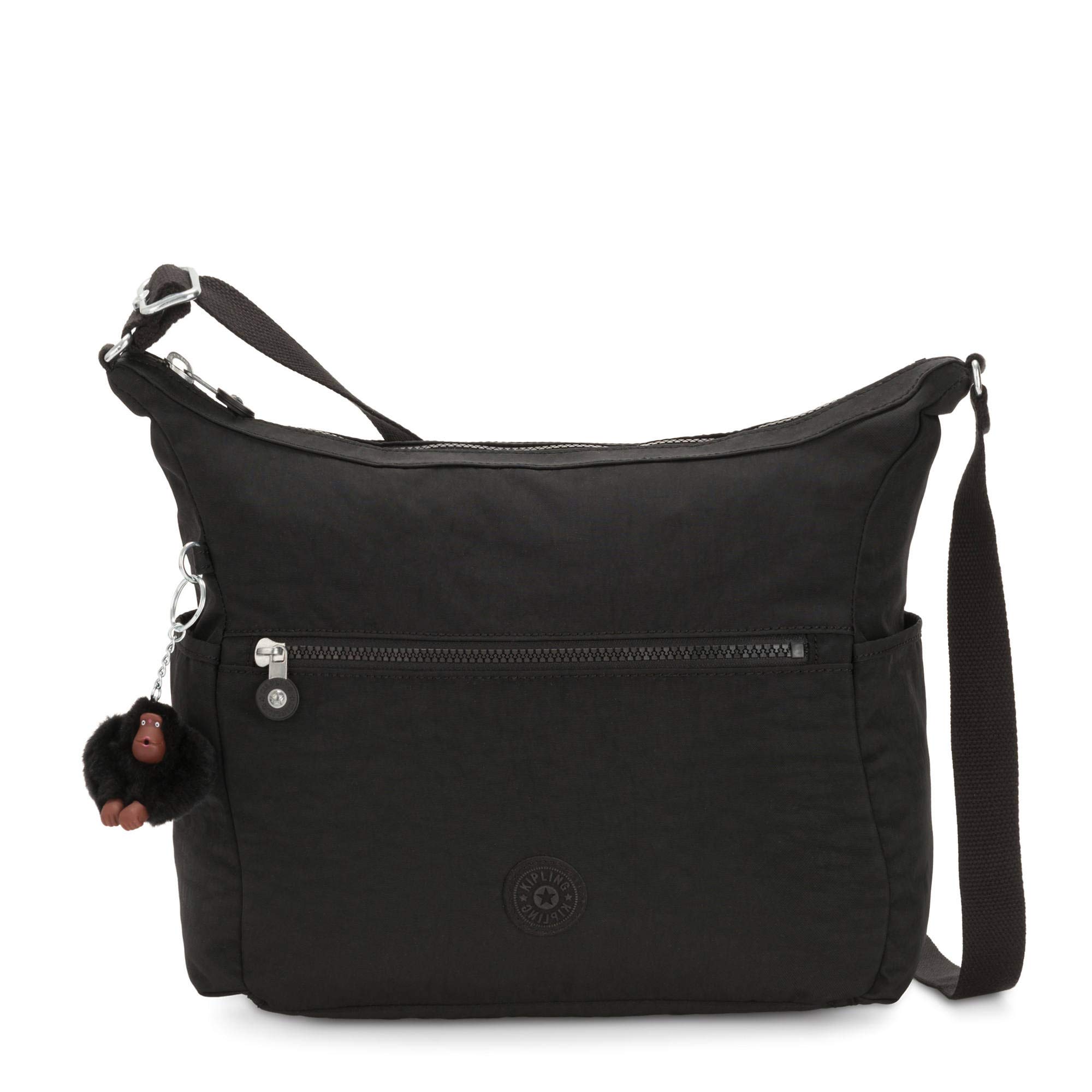 Kipling Alenya Crossbody Bag for Women - Lightweight & Durable Black Tonal Shoulder Purse - Perfect for Travel, Work, and Everyday Use