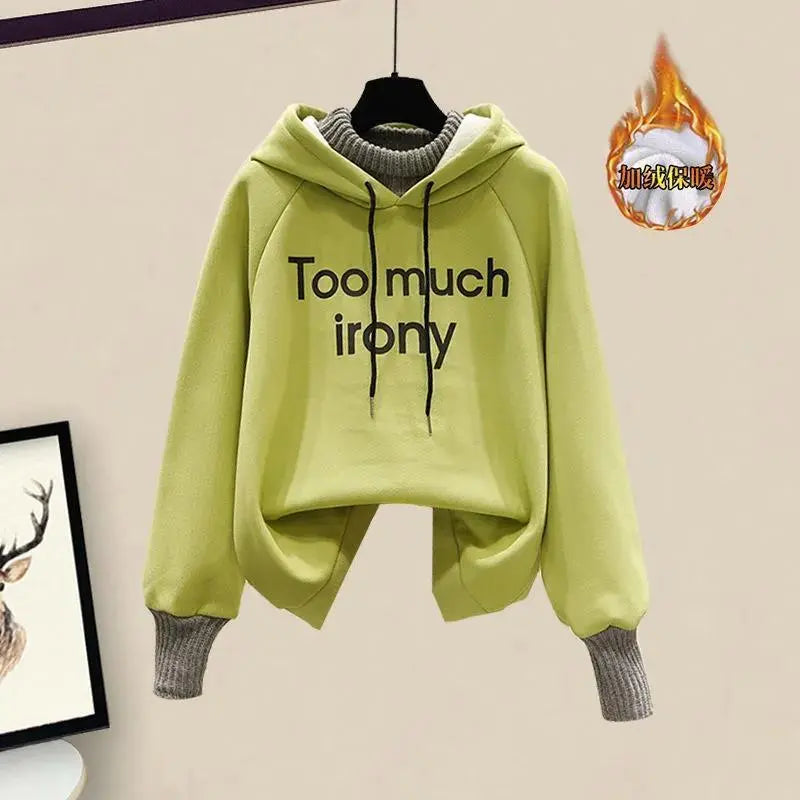 green hoodie