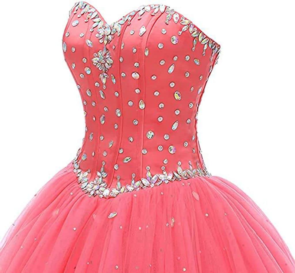 Elegant Sweetheart Neckline Ball Gown Tulle Quinceanera Dress for Women - Perfect for Prom, Homecoming, and Formal Occasions