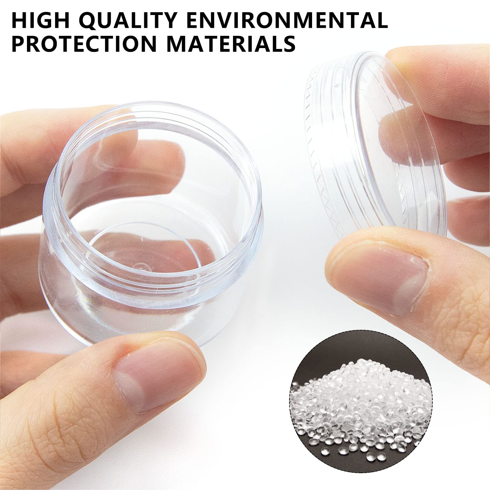4-Pack 20g/20ml Clear Travel Bottles with Lids - Leak-Proof Cosmetic Containers for Lotions, Creams & Makeup | Perfect for Toiletries, Skincare & Travel Accessories (Clear)