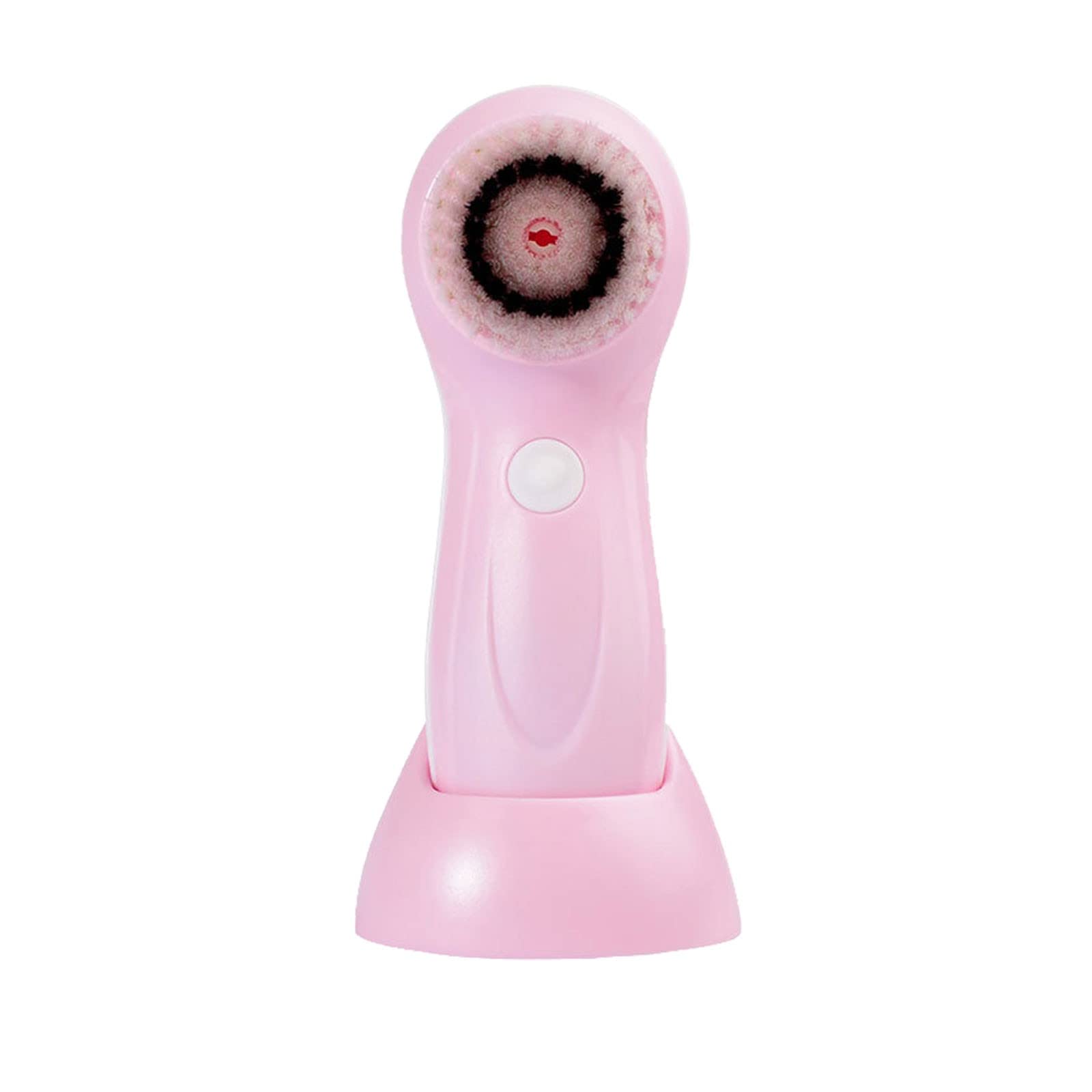 6-in-1 Electric Facial Cleansing Brush Set - Soft Makeup Remover & Exfoliating Massage Brush for Face & Body with Scrub Pads (Pink) | Perfect for Daily Skincare Routine & Spa-like Experience at Home
