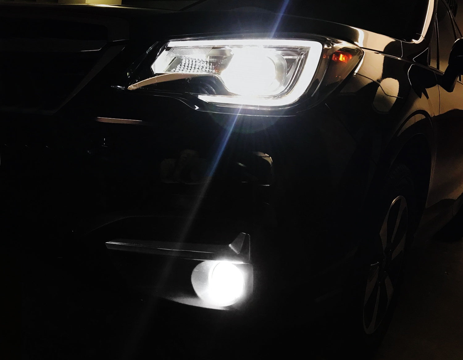 24W LED Wide Angle SAE Flood Beam Fog Light Kit with Clear Lens - Compatible with Subaru WRX STI | Durable Off-Road Lighting for Night Driving & Foggy Conditions