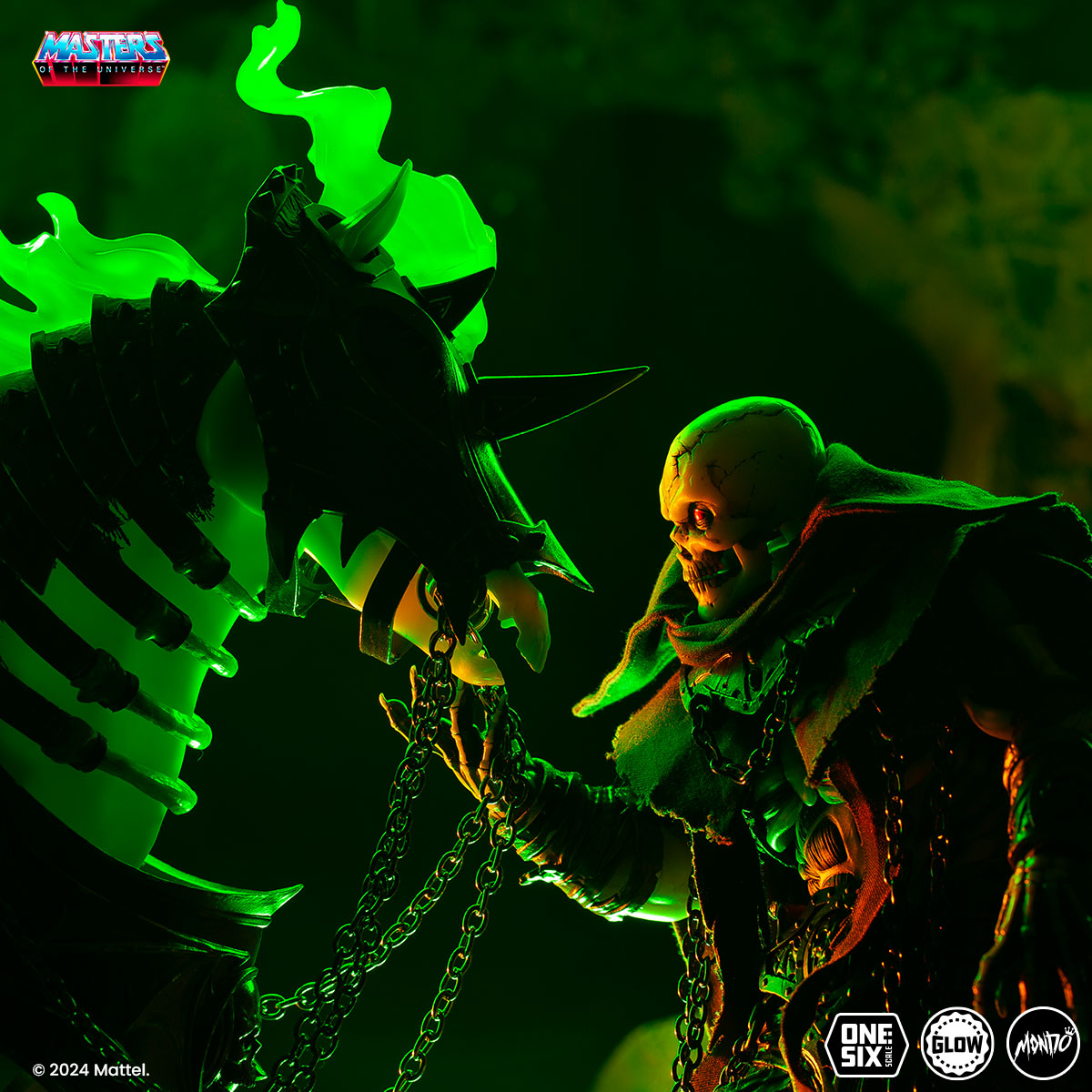Masters of the Universe Scare Glow Deluxe 1/6 Scale Action Figure - Timed Edition Collectible for Display & Role Play | Perfect for Fans, Collectors, and Home Decor
