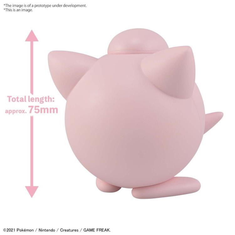 Bandai Quick Model #09 Pokemon Jigglypuff / Rondoudou Model Kit - Easy Snap-Together Building Toy for Kids & Collectors - Perfect for Gifts, Display, and Pokemon Themed Room Decor